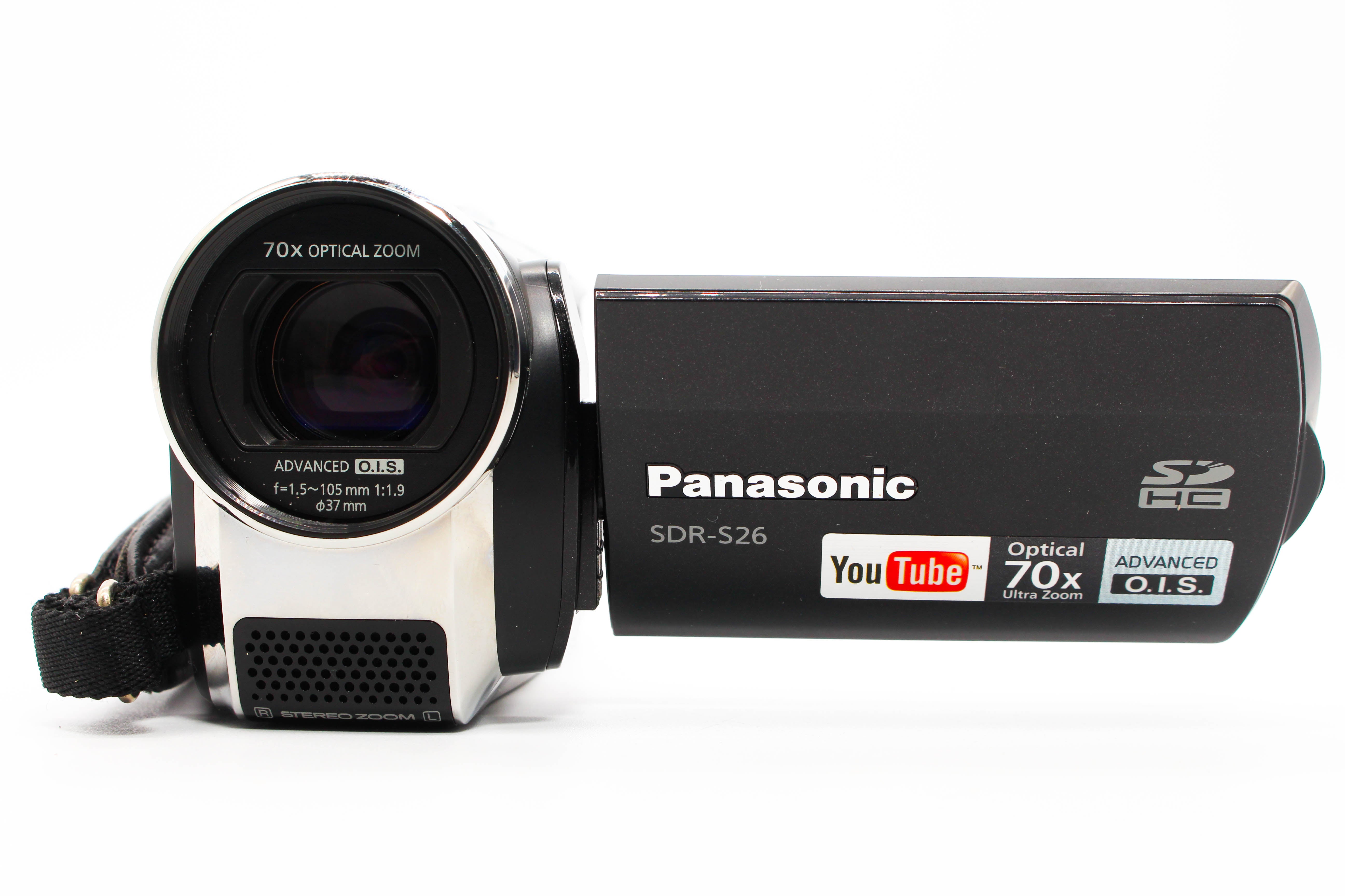 Panasonic SDR-S26 HD SD Card Video Handycam Camcorder Camera - Tested Bundle Excellent