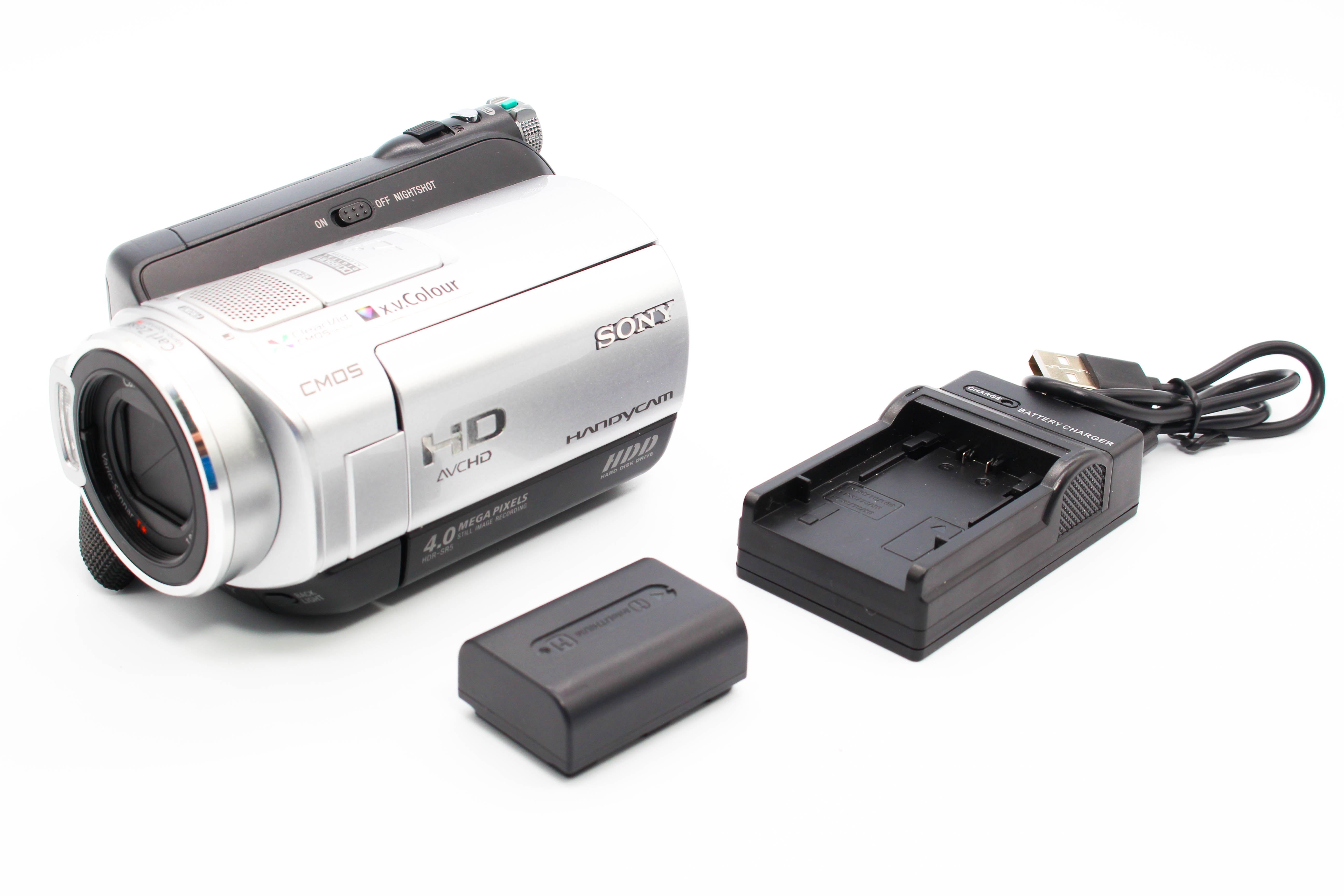 Sony HDR-SR5E HD HDD Video Handycam Camcorder Camera - Tested Bundle Excellent