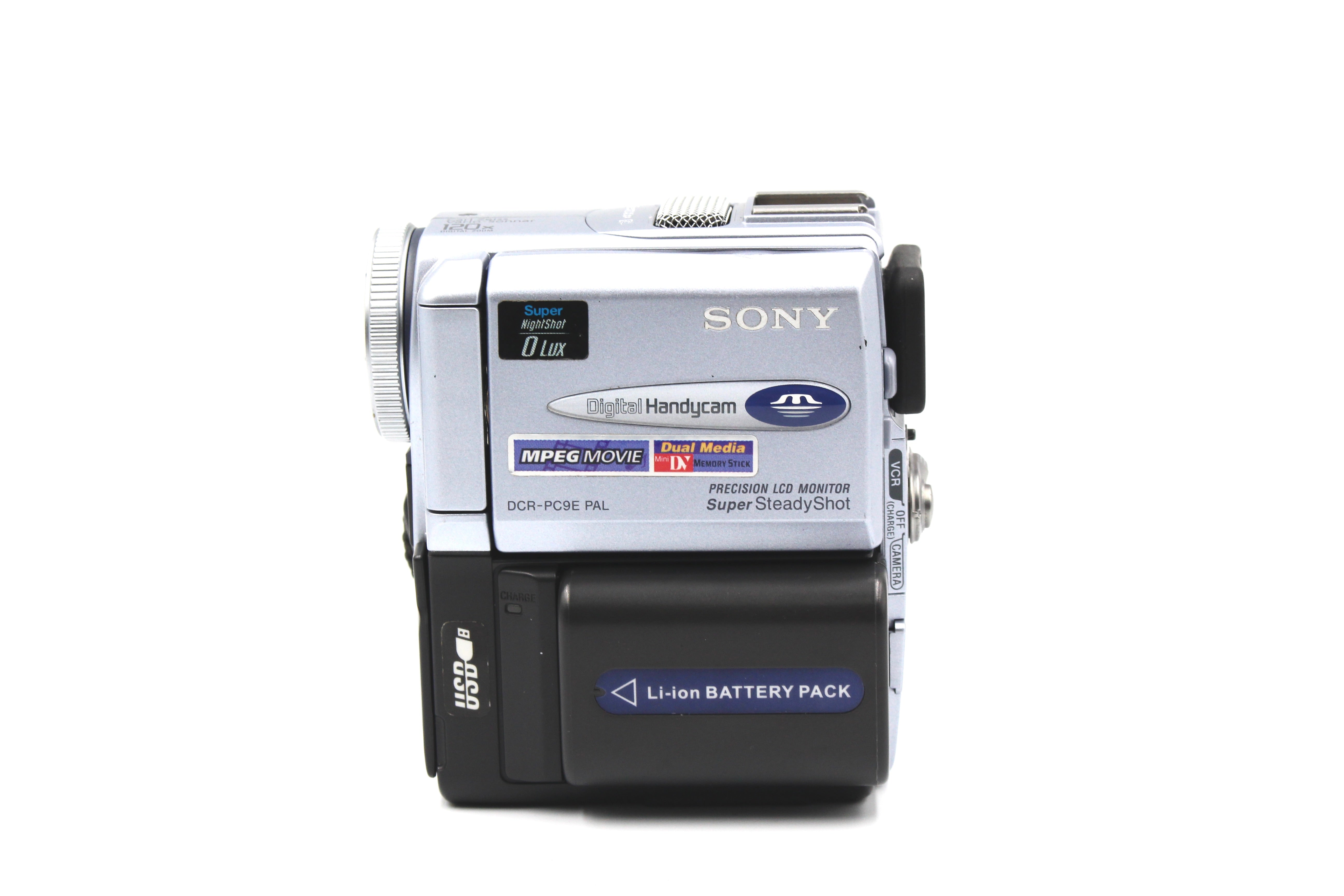 Sony DCR-PC9E MiniDV Tape Digital Video Camcorder Camera - Tested Bundle Excellent