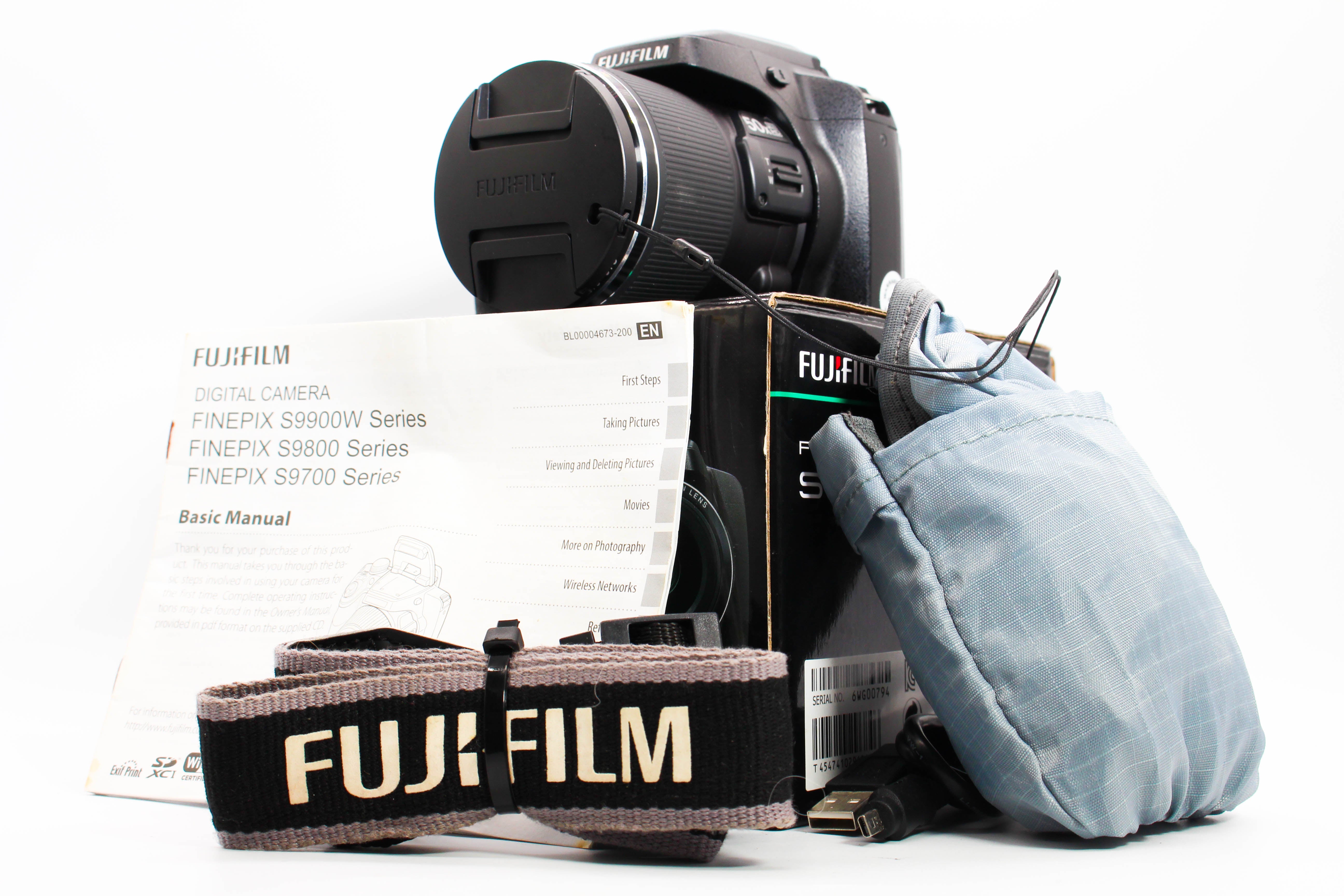 FujiFilm FinePix S9900W SD Card Digital Retro Photo Video Camera Digicam - Tested Bundle Excellent