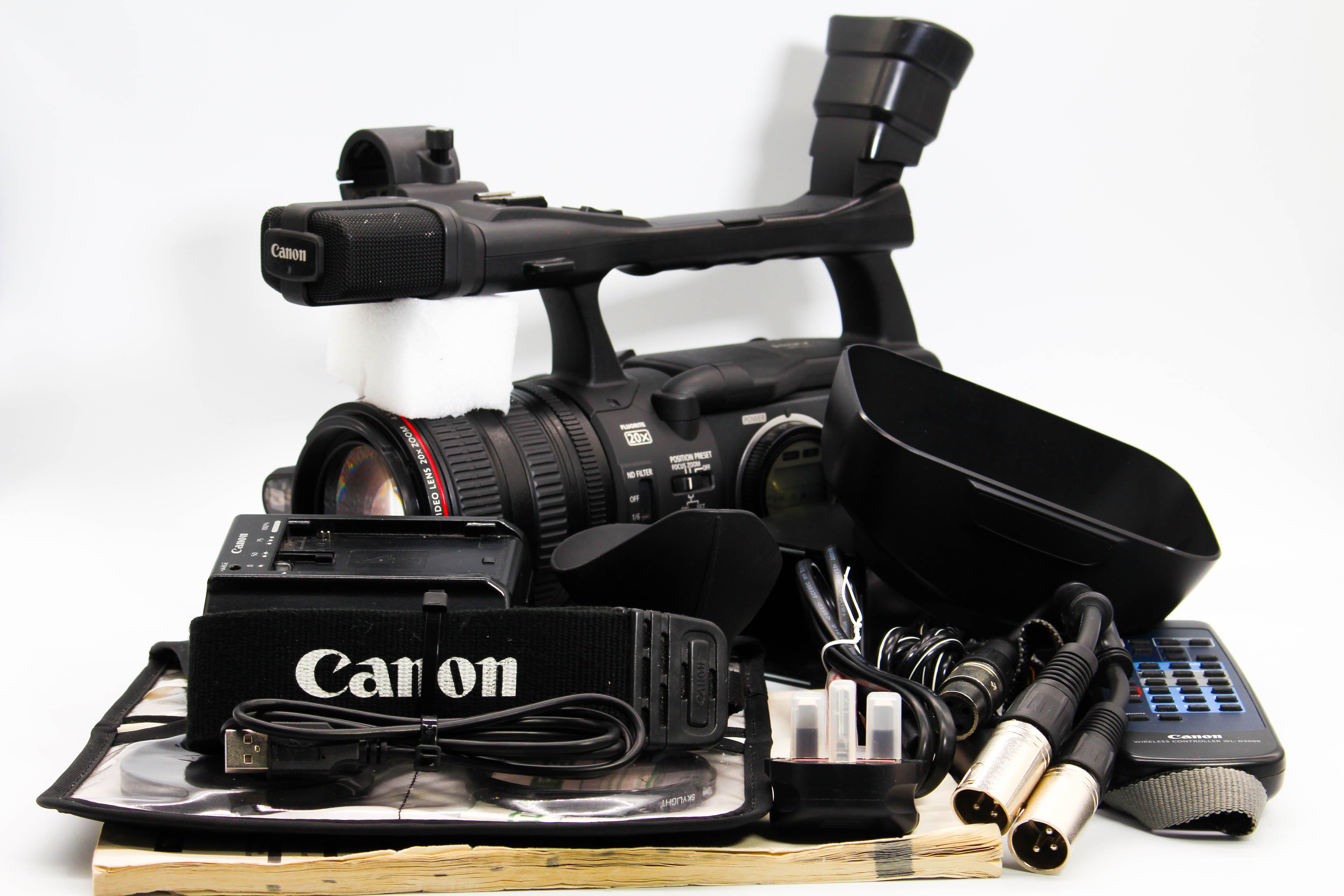 Canon XH-A1E HDV MiniDV Digital Video Handycam Camcorder Camera (Read) - Tested Bundle