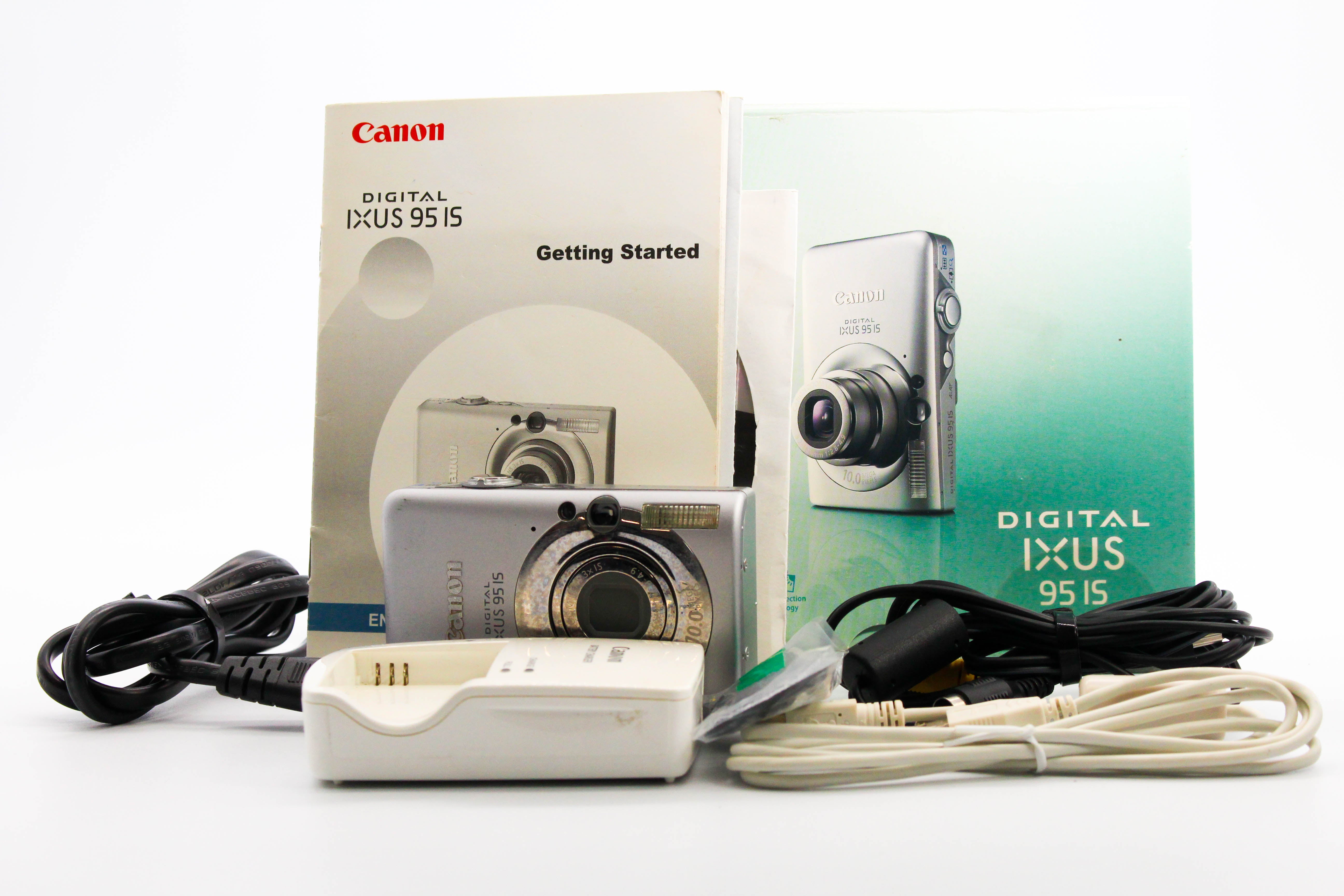 Canon IXUS 95 IS PC1355 SD Card Retro Compact Photo Video Camera Digicam - Tested Bundle (Read)