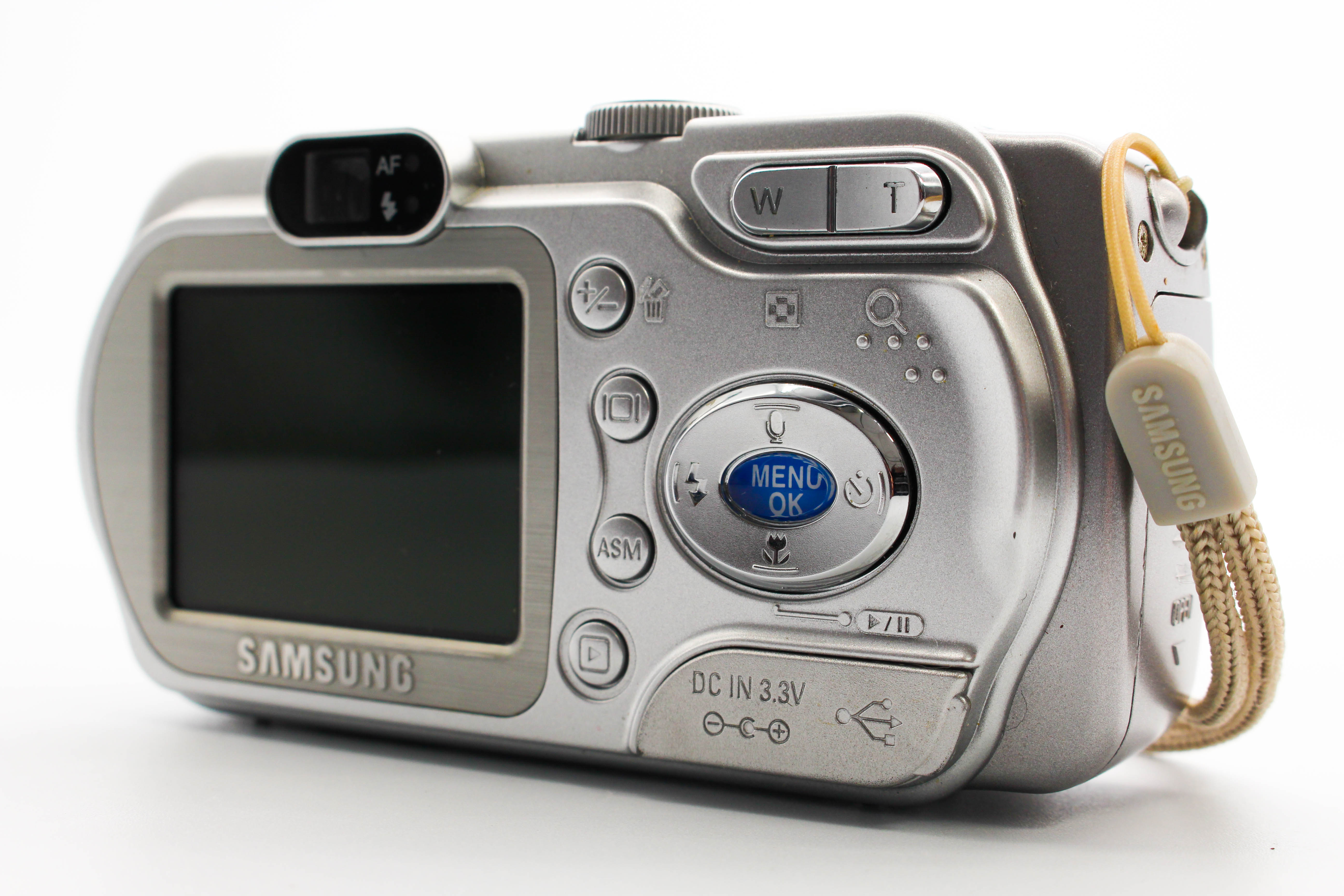 Samsung Digimax A7 SD Card Digital Compact Photo Video Camera Digicam - Tested Bundle