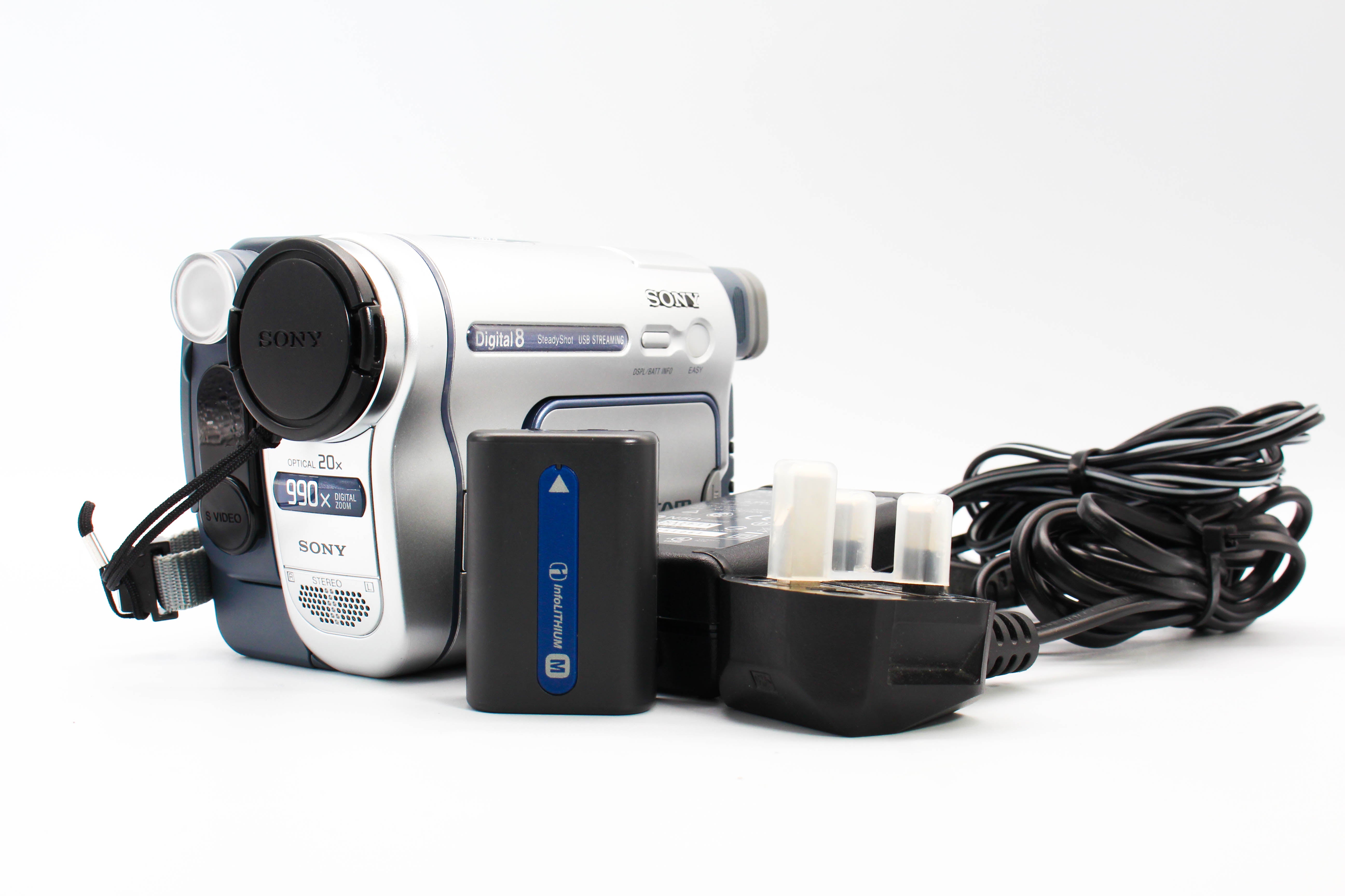 Sony DCR-TRV255E Digital8 8mm Digital Video Handycam Camcorder Camera - Tested Bundle Excellent