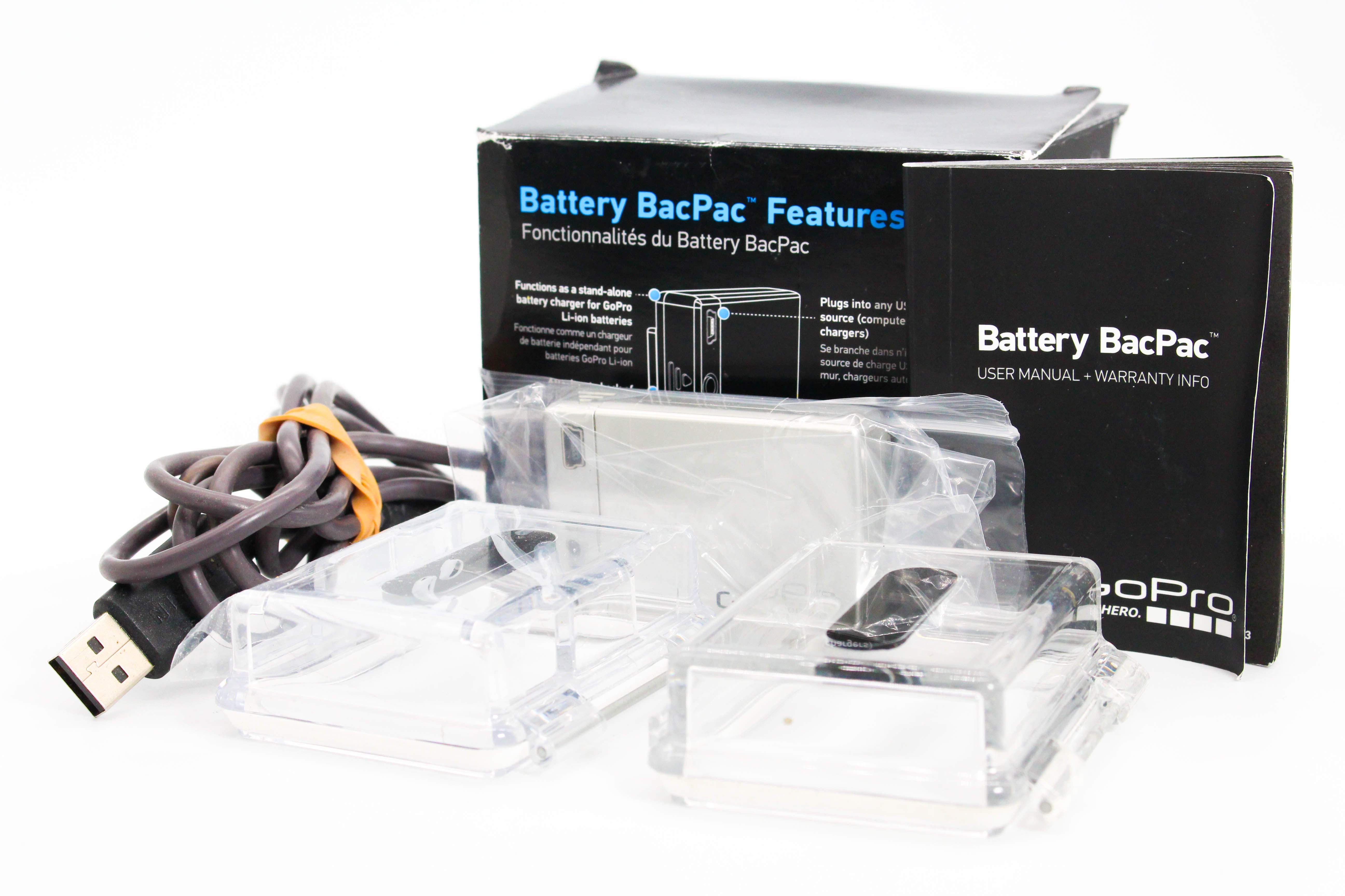 GoPro Battery BacPac for GoPro HD Hero Action Photo Video Camera Silver - Tested Bundle Good