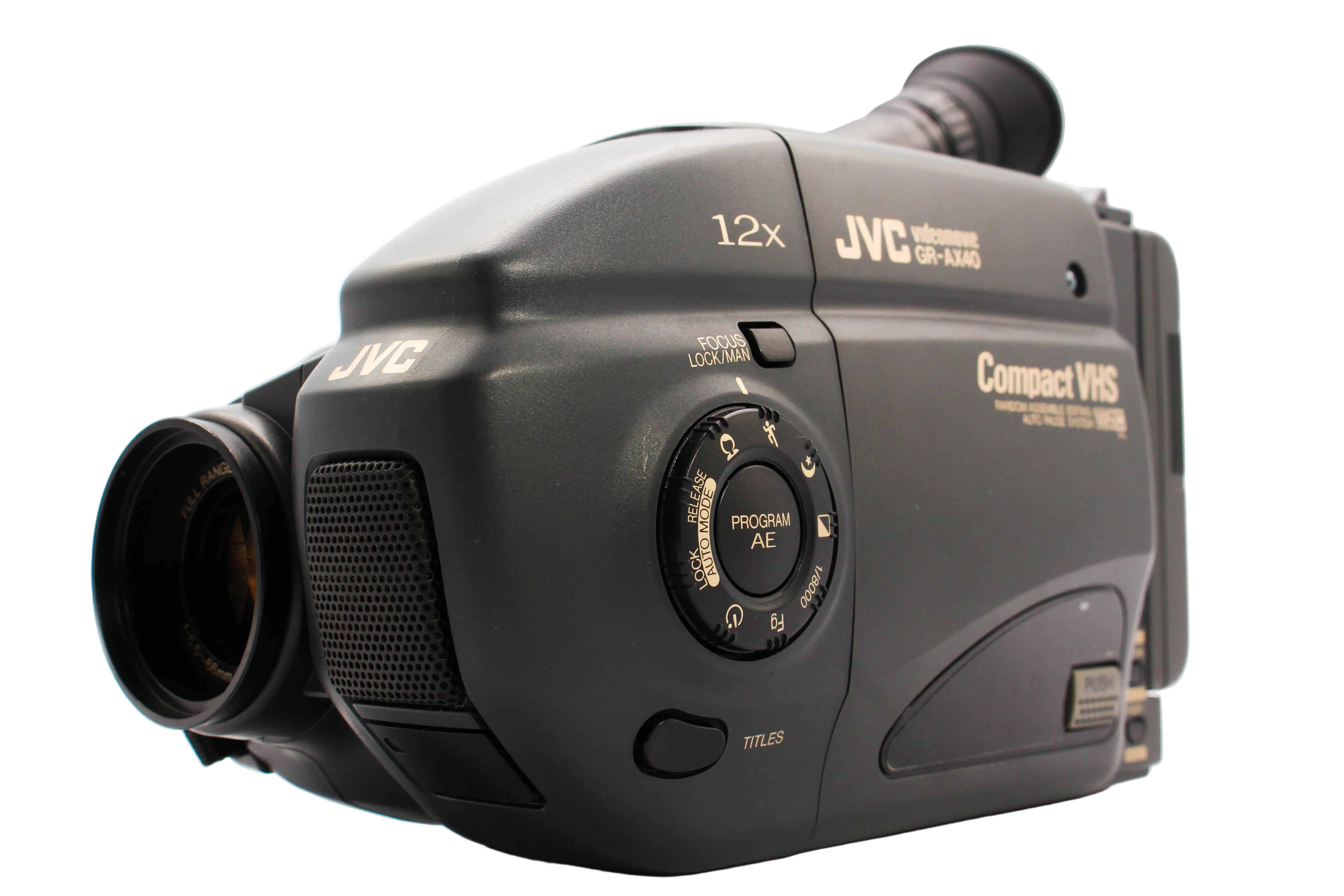 JVC GR-AX40E VHS-C VHS Analog Video Handycam Camcorder Camera - Tested Bundle Excellent