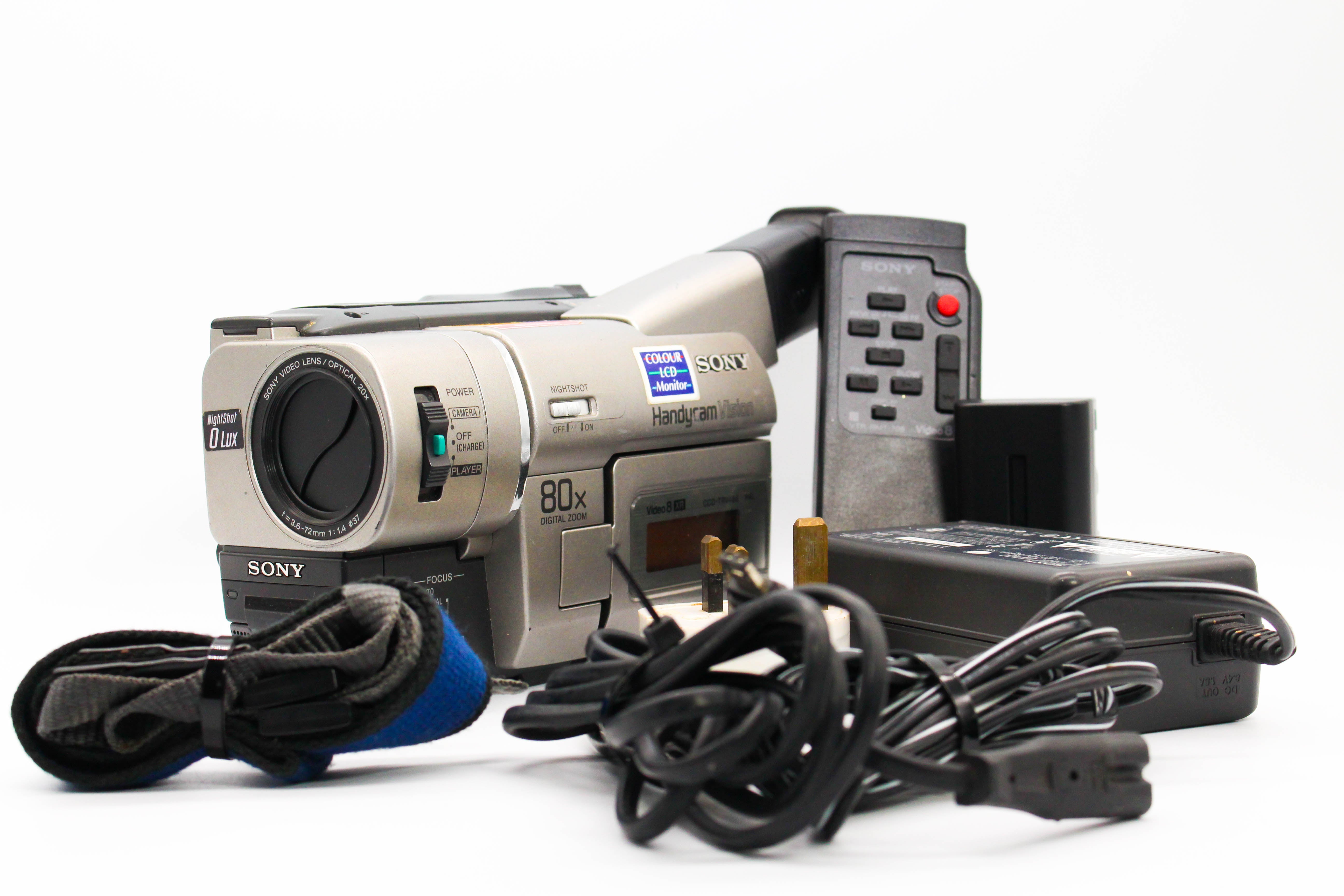 Sony CCD-TRV48E Hi8 8mm Analog Video Handycam Camera Camcorder - Tested Bundle