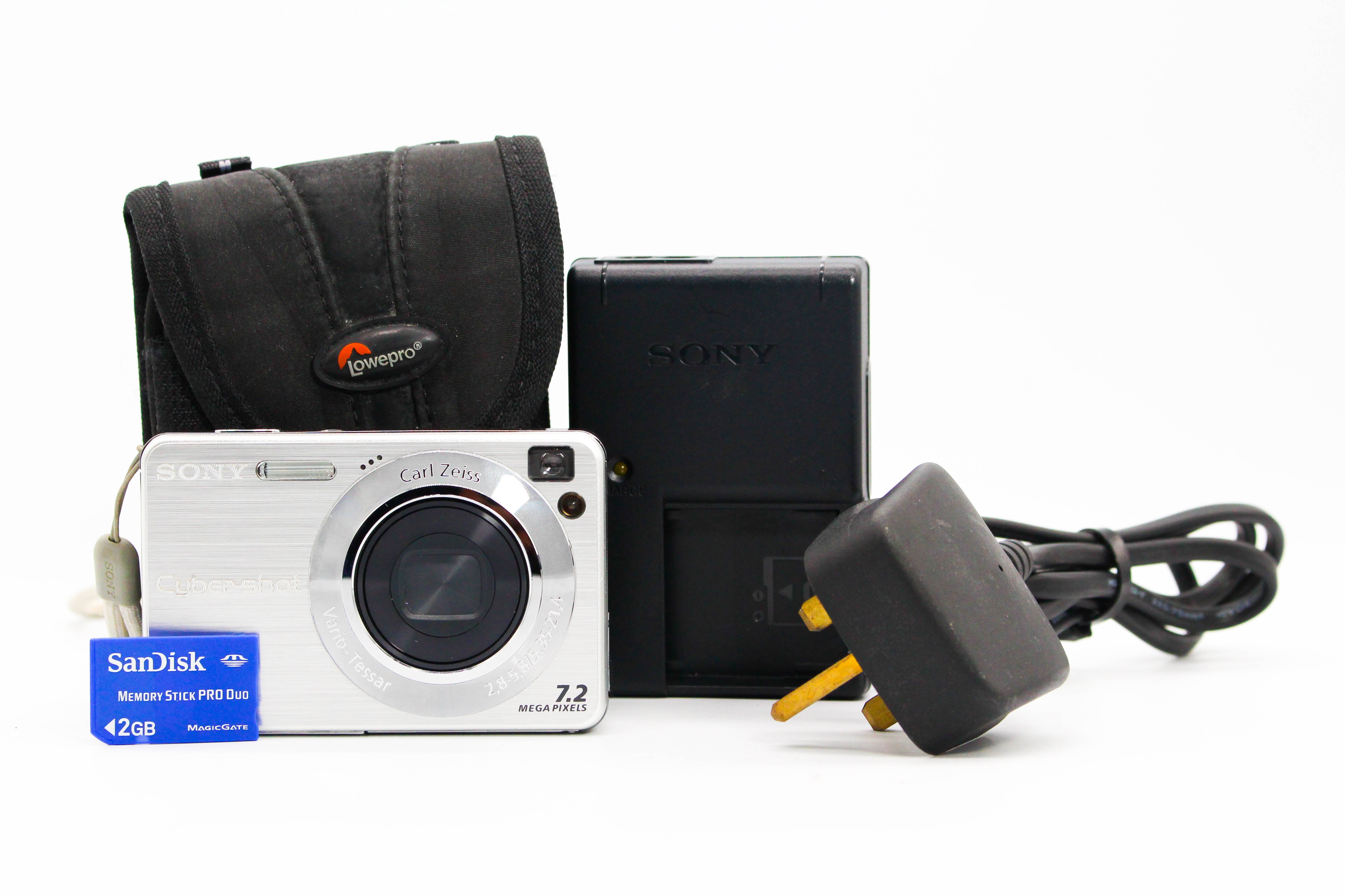 Sony Cybershot DSC-W110 SD Card Retro Digital Photo Video Camera Digicam - Tested Bundle Excellent