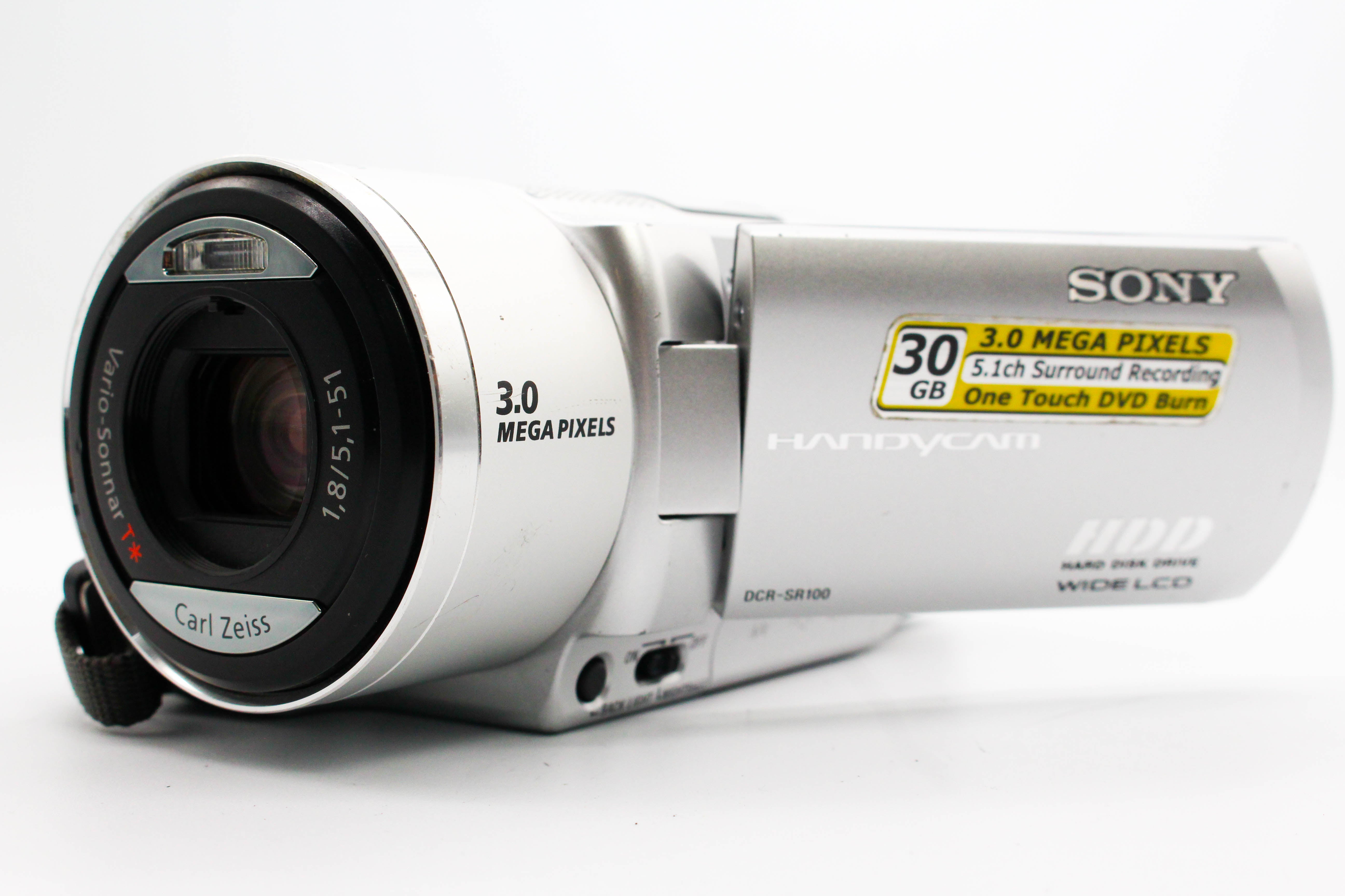 Sony DCR-SR100E HDD HD Digital Video Handycam Camcorder Camera - Tested Bundle Good
