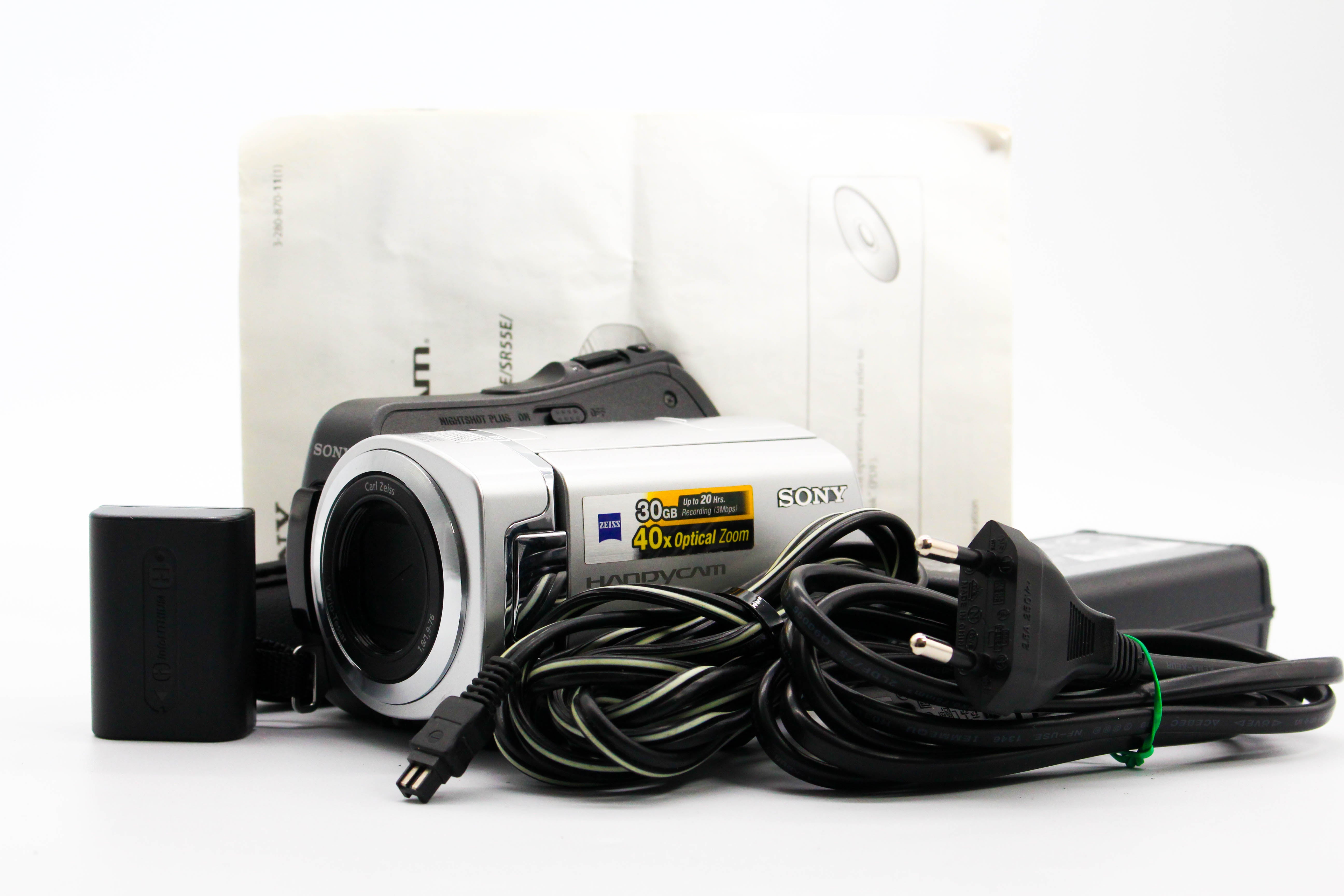 Sony DCR-SR35E HDD SD Card HD Digital Video Handycam Camcorder Camera - Tested Bundle Excellent