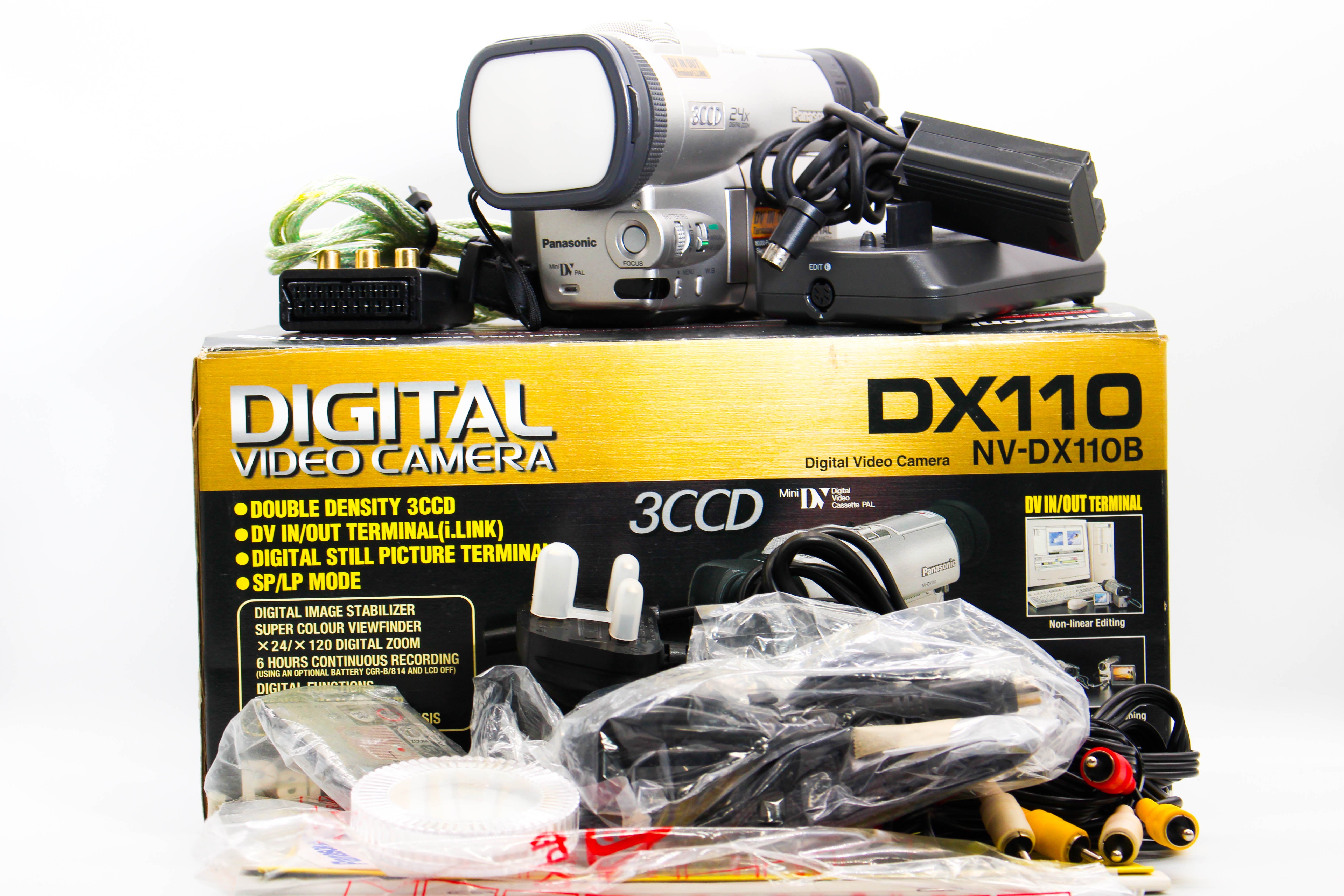 Panasonic NV-DX110B MiniDV Digital Video Handycam Camcorder Camera - Tested Bundle Excellent