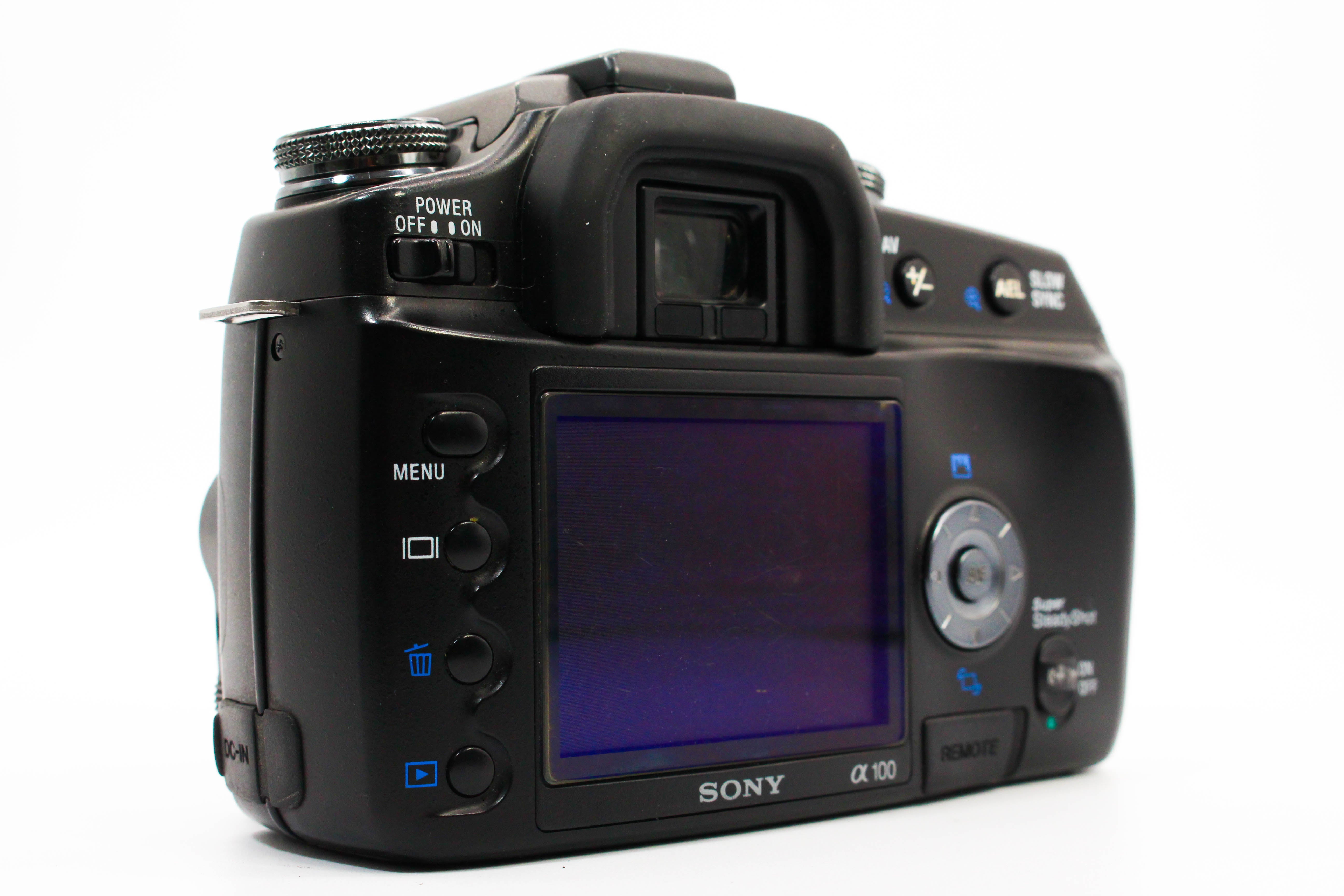 Sony DSLR-A100 CF Card Digital Photo DSLR Camera Body - Tested Bundle Good