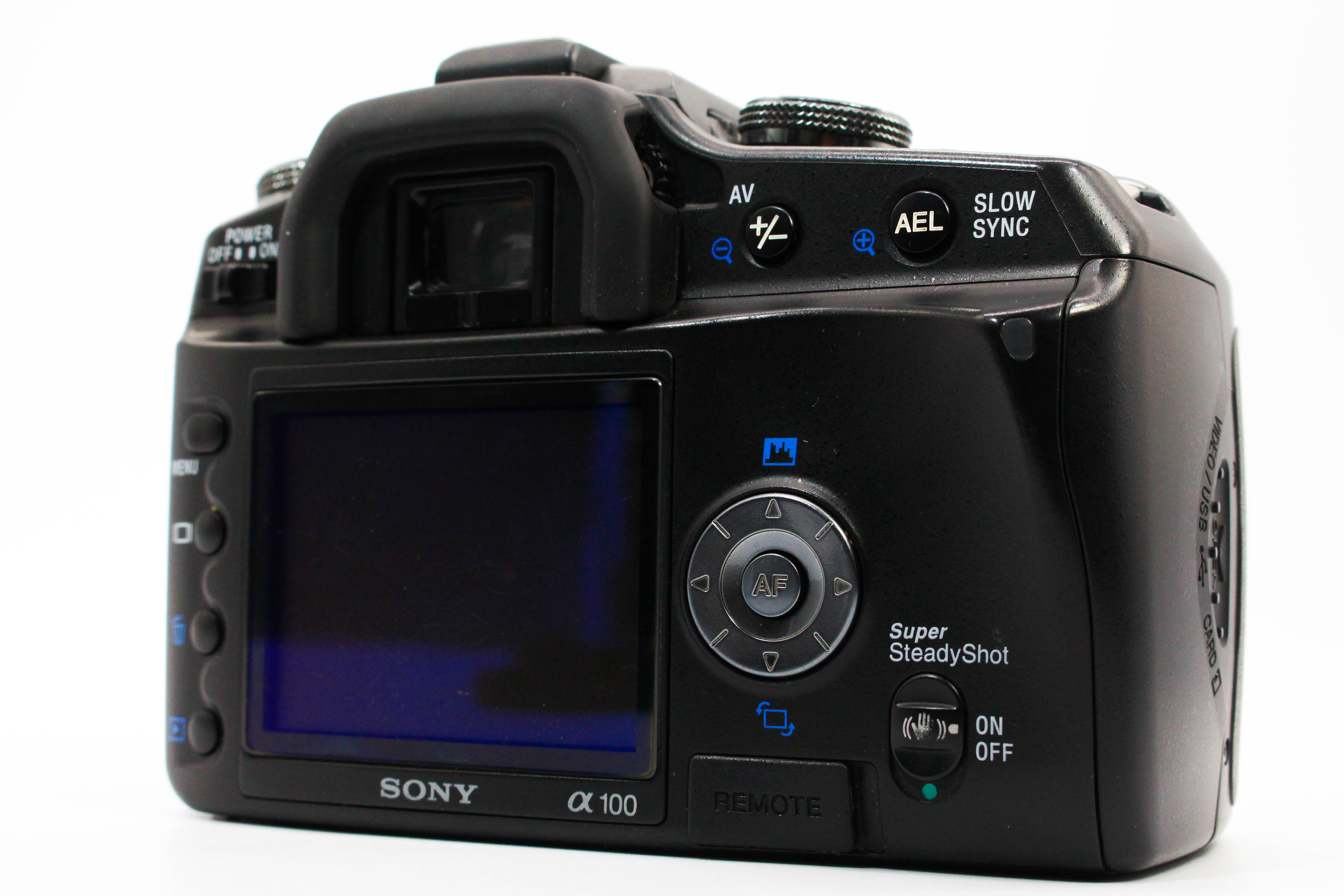 Sony DSLR-A100 CF Card Digital Photo DSLR Camera Body - Tested Bundle Good