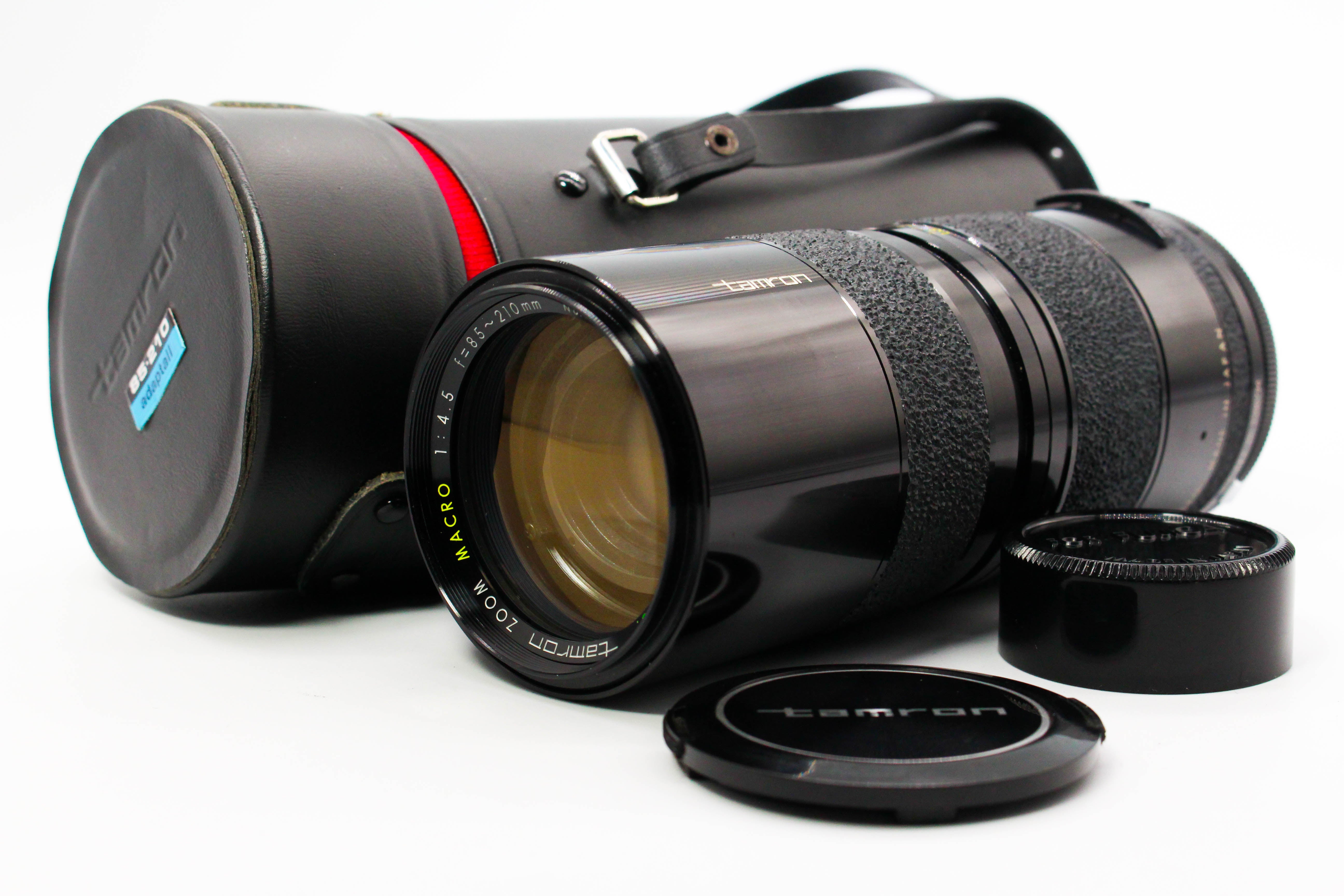 Tamron 85-210mm f/4.5 M42 Screw Mount SLR Manual Focus Vintage Macro Zoom Lens - Tested Bundle Excellent