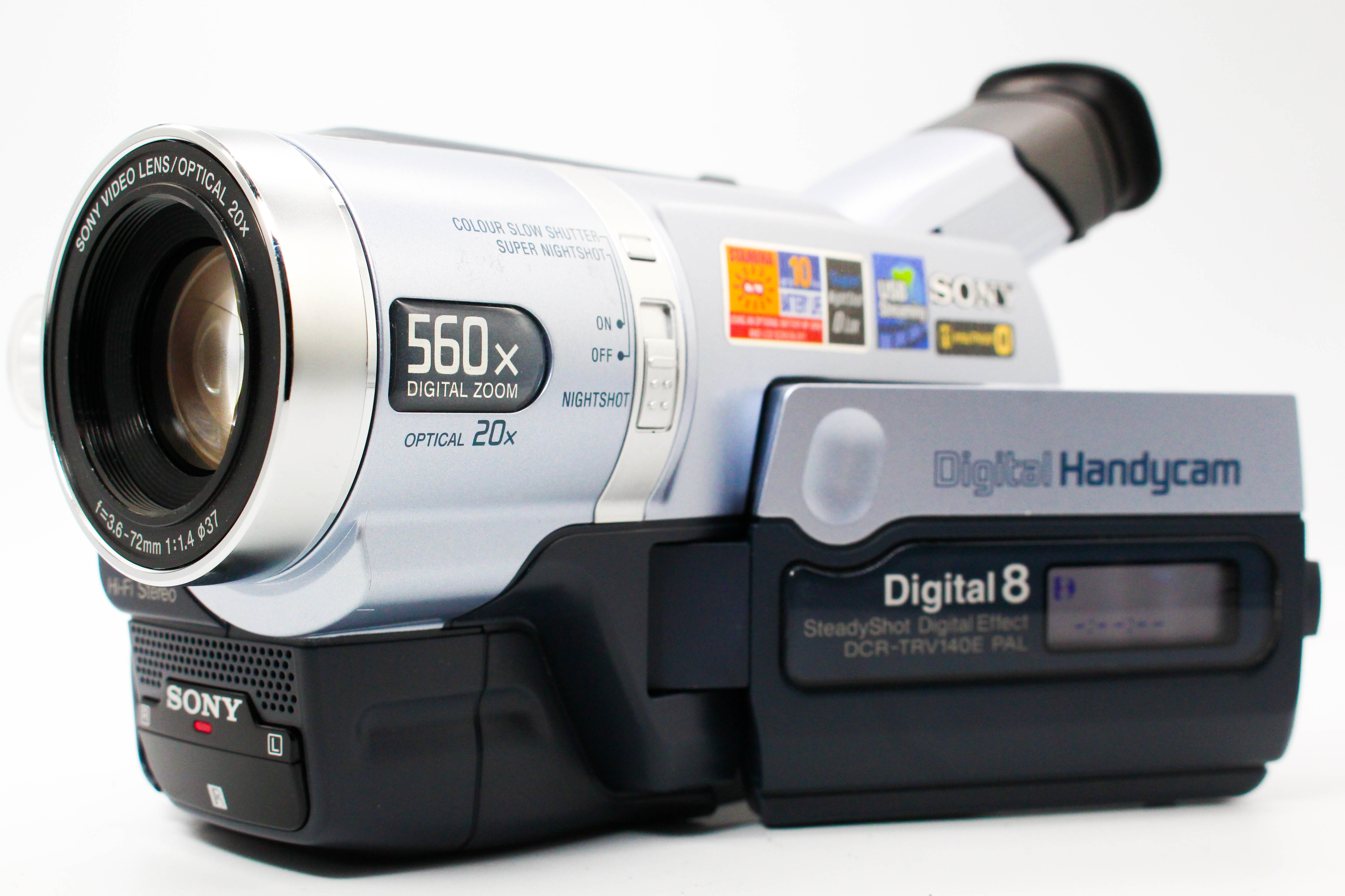 Sony DCR-TRV140E Digital8 8mm Digital Video Handycam Camcorder Camera - Tested Bundle Good