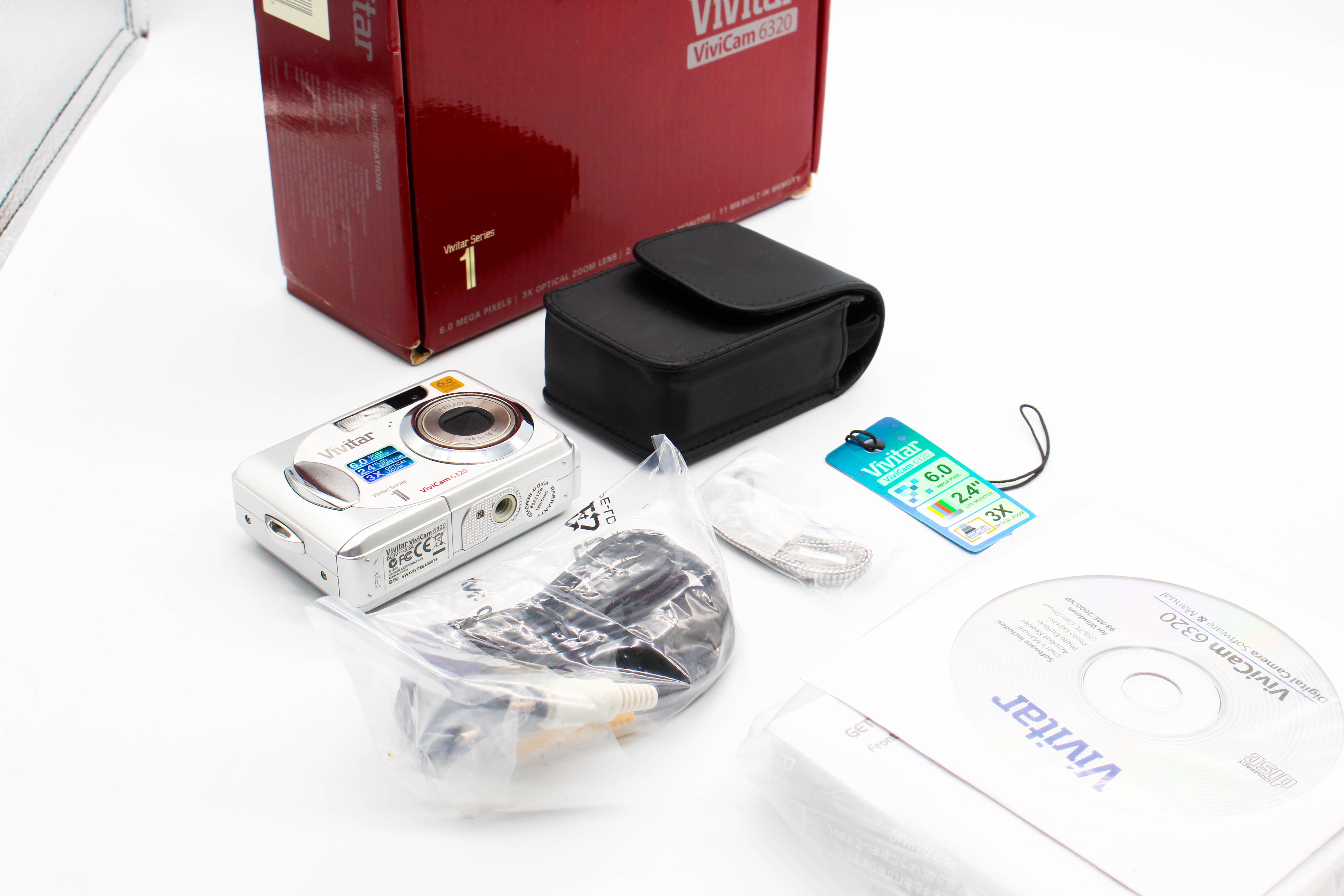Vivitar Vivicam 6320 Digital Photo Video Retro Camera Digicam - Tested Bundle Excellent