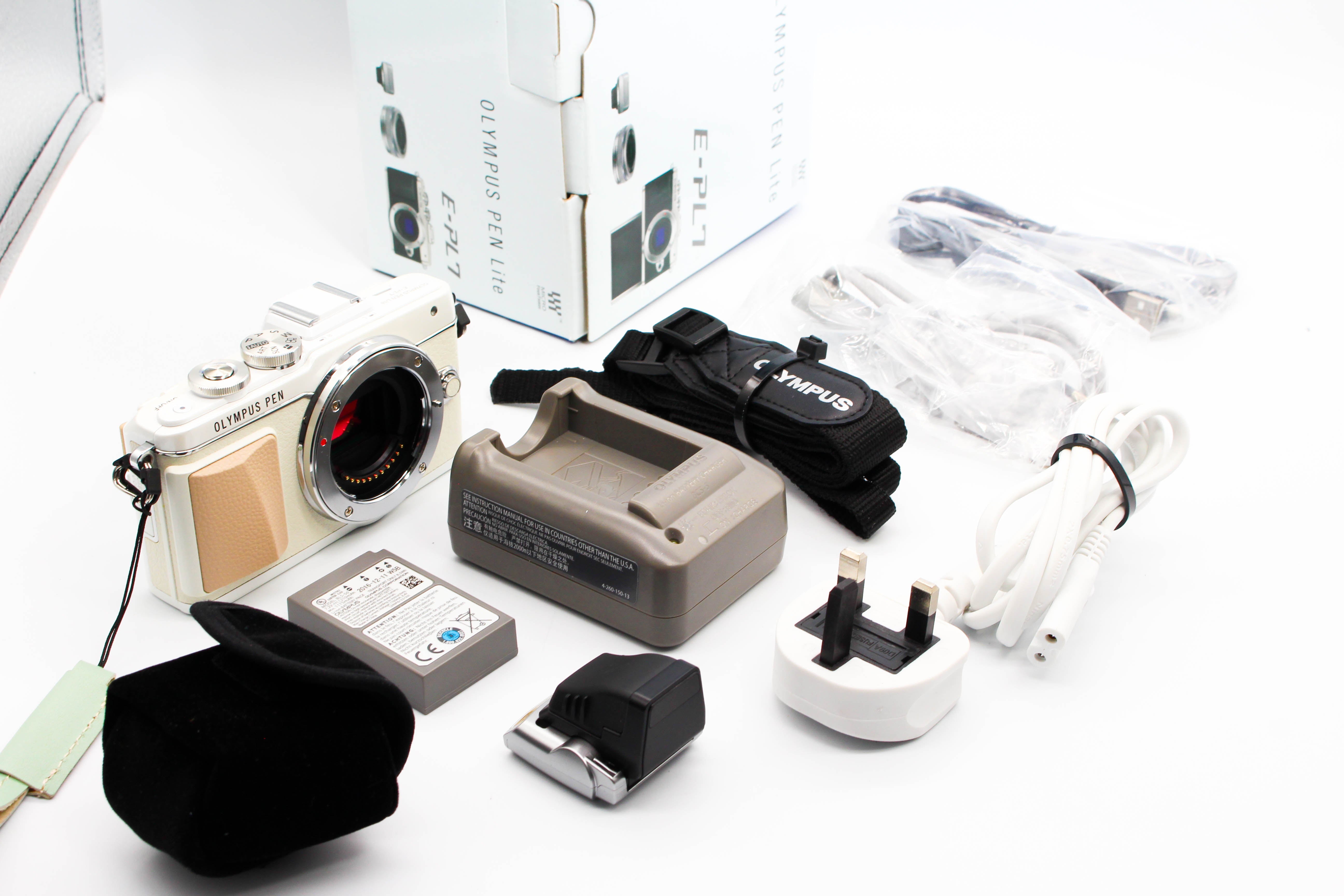 Olympus Pen Lite E-PL7 Mirrorless Micro Four Thirds Digital Camera Body - Tested Bundle Excellent