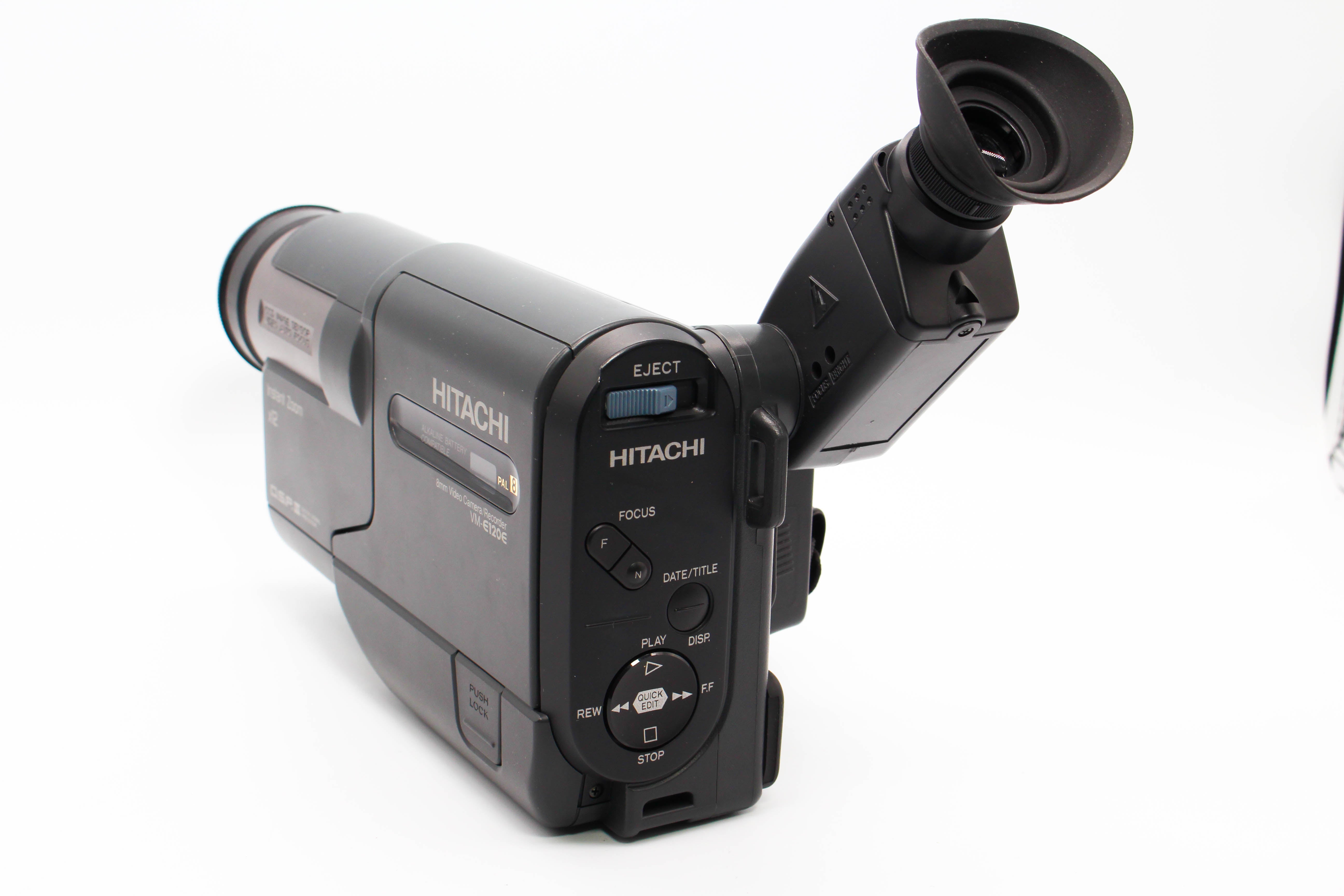 Hitachi VM-E120E 8mm Analog Video Handycam Camcorder Camera - Tested Bundle Excellent