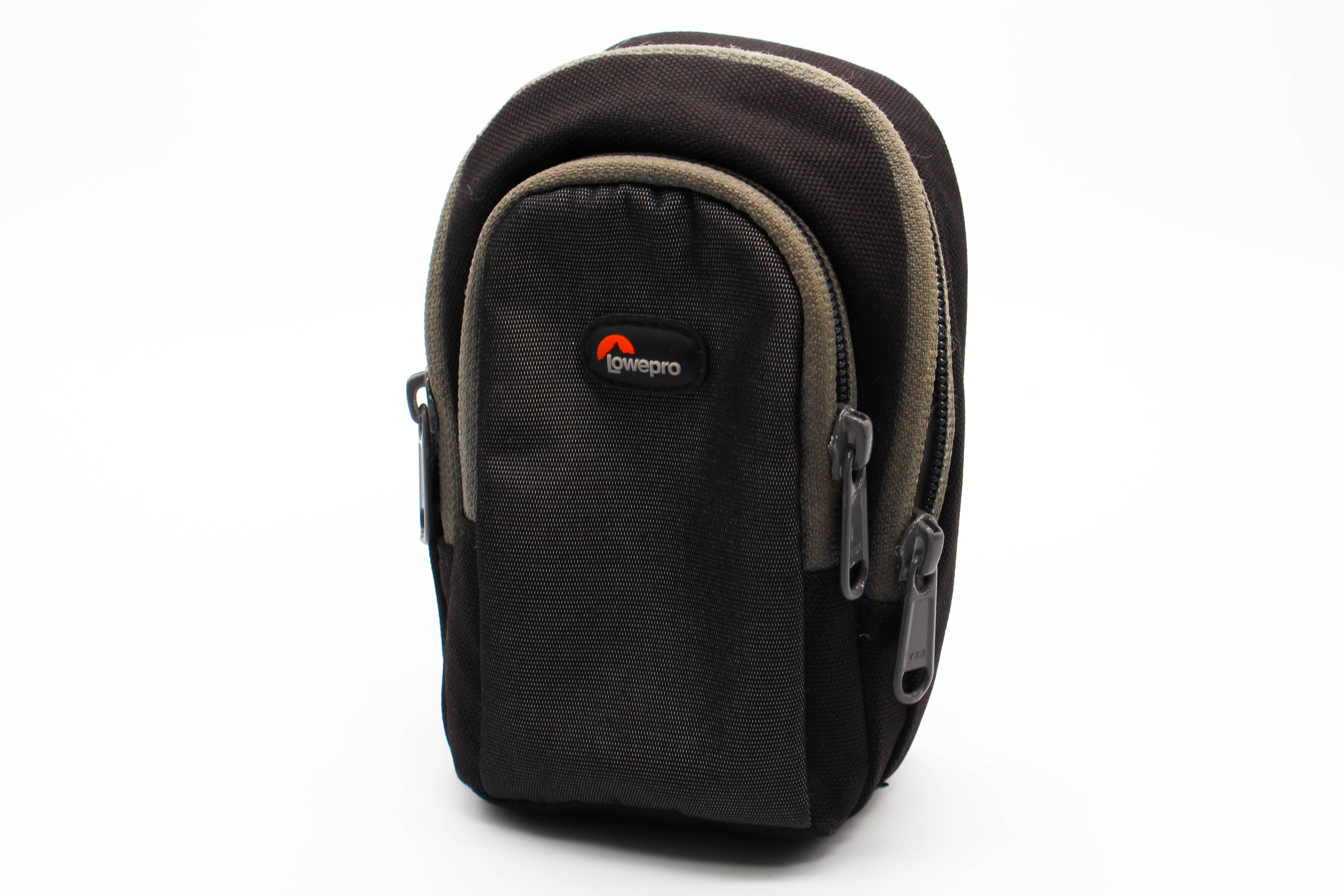 Lowepro Small Camera Carry Pouch Bag For Digicam Compact Cameras Black Grey - Excellent