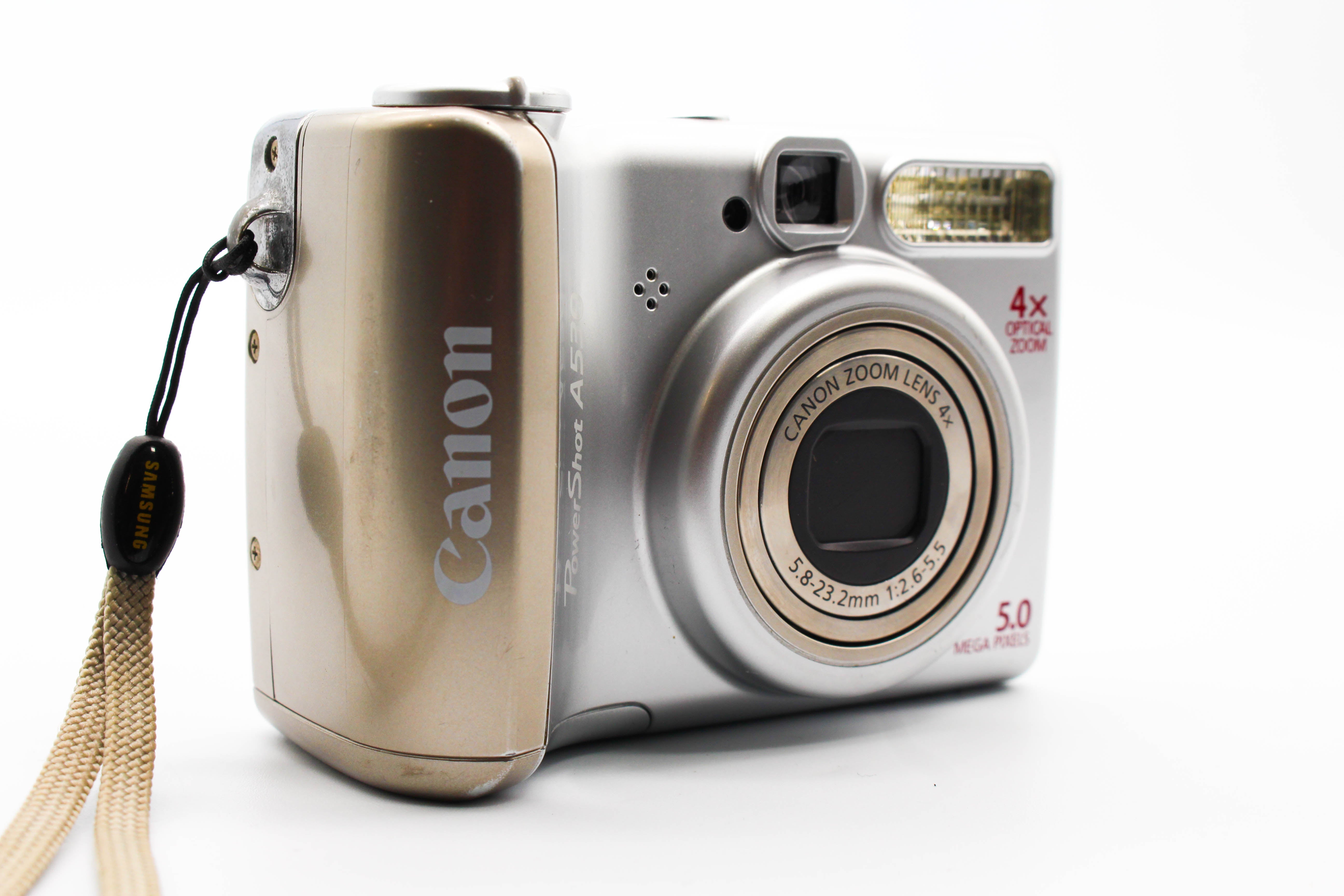 Canon PowerShot A530 SD Card Compact Digital Photo Video Retro Camera Digicam - Tested Bundle Excellent