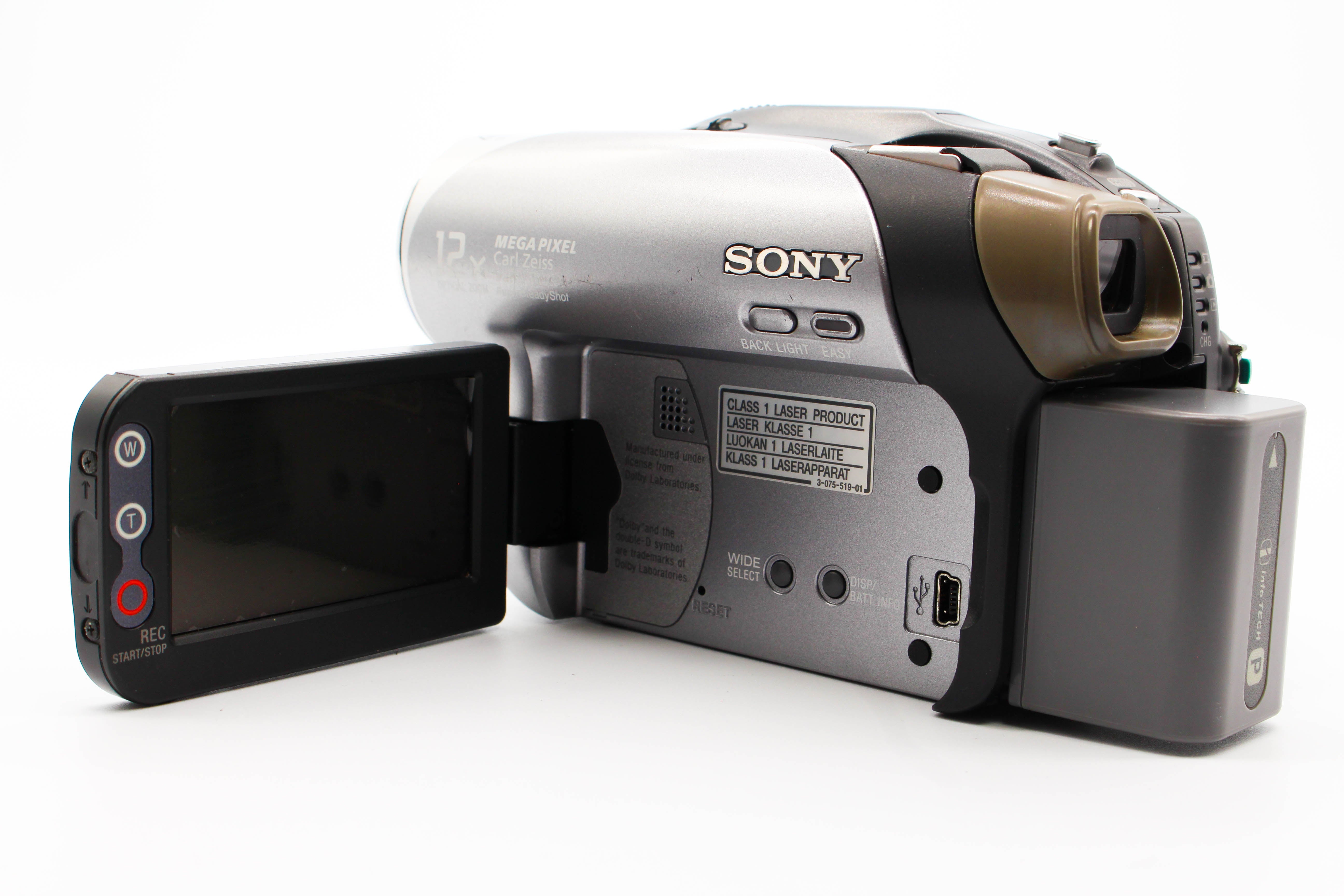 Sony DCR-DVD203E MiniDVD DVD Handycam Digital Video Camcorder - Tested Bundle Excellent