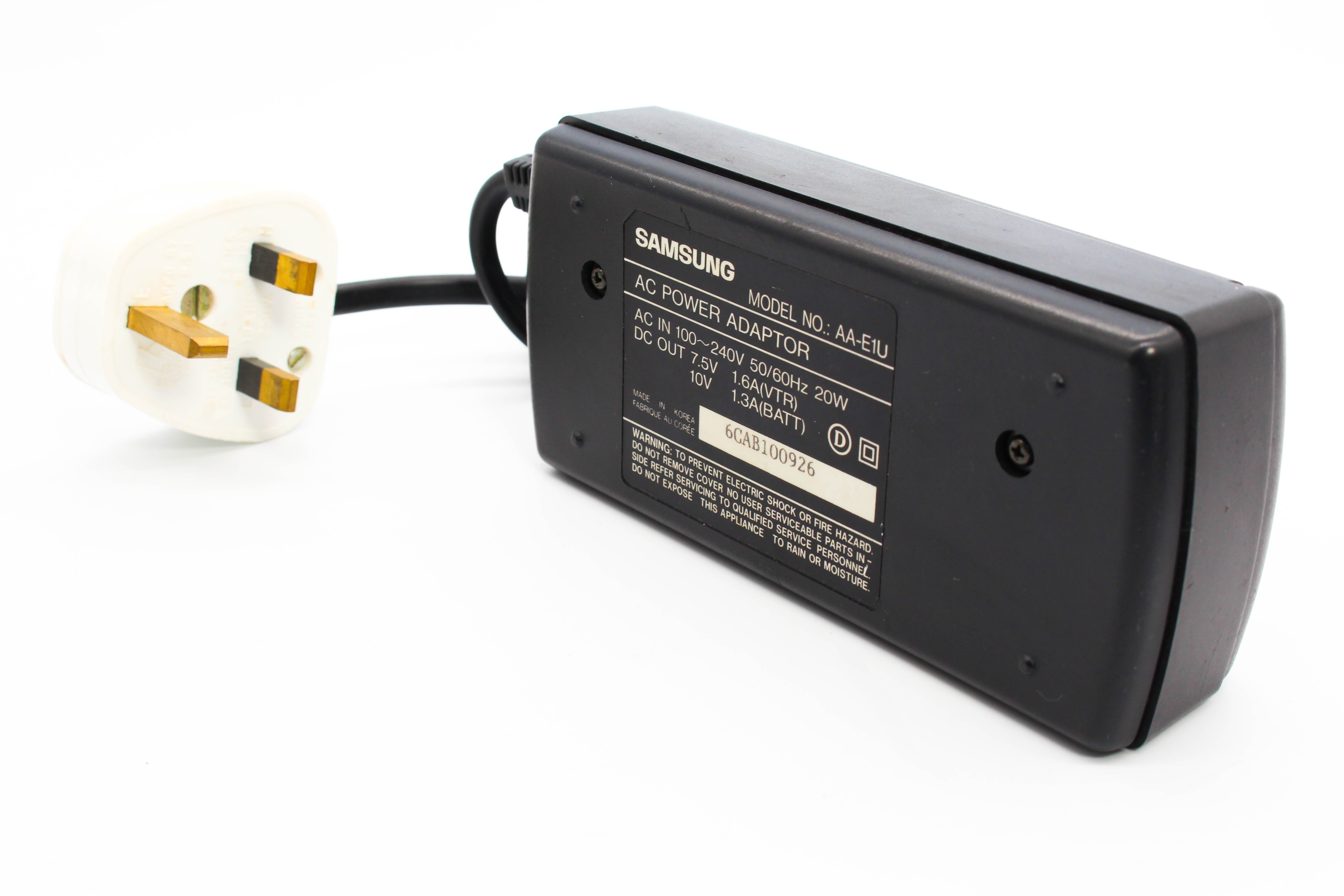 Samsung AA-E1U AC Power Adapter Battery Mains Charger for Handycam Camcorder - Tested Excellent
