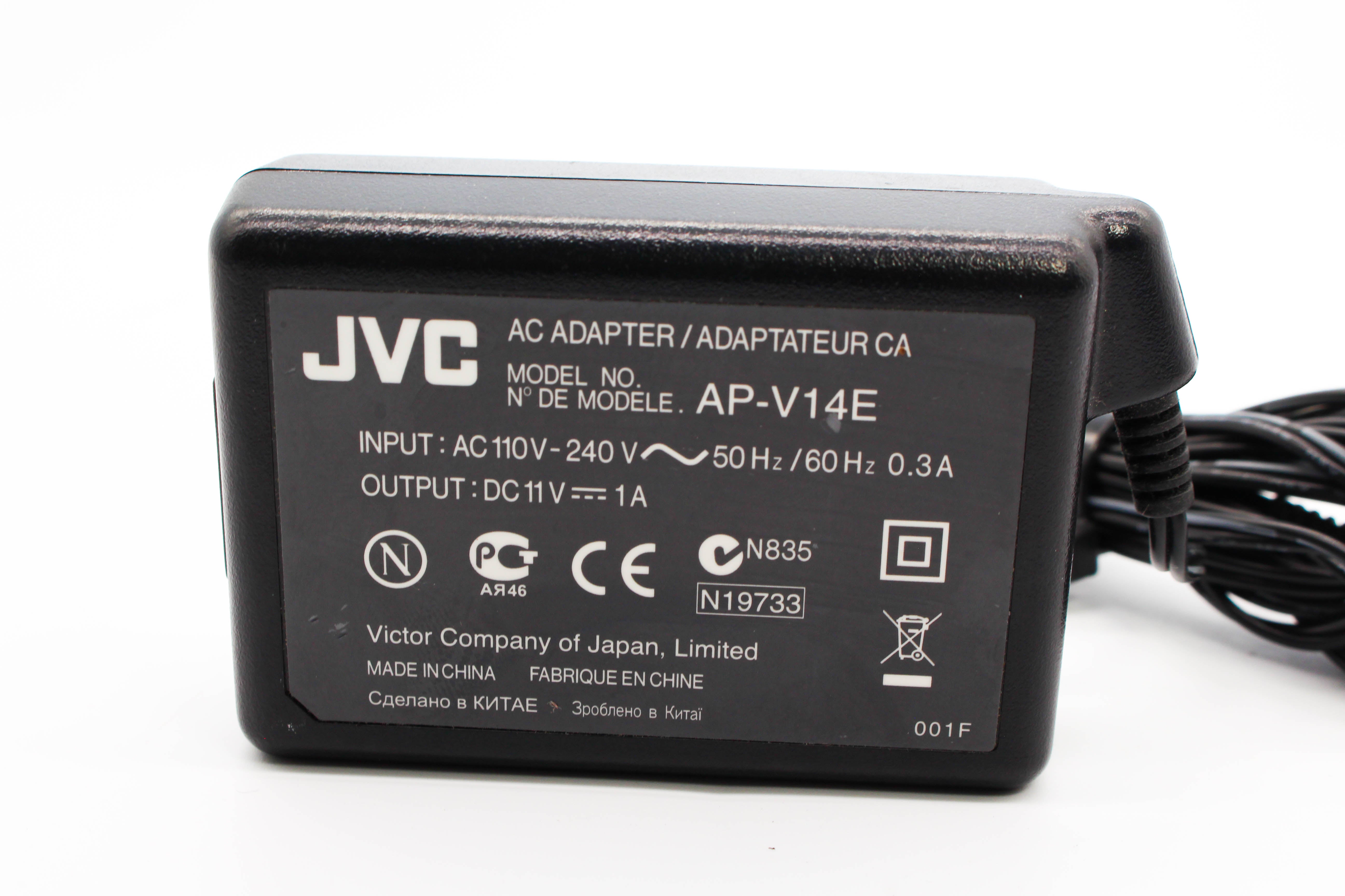 JVC AP-V14E AC Compact Power Adapter Mains Charger For Camcorder Handycam - Tested Excellent