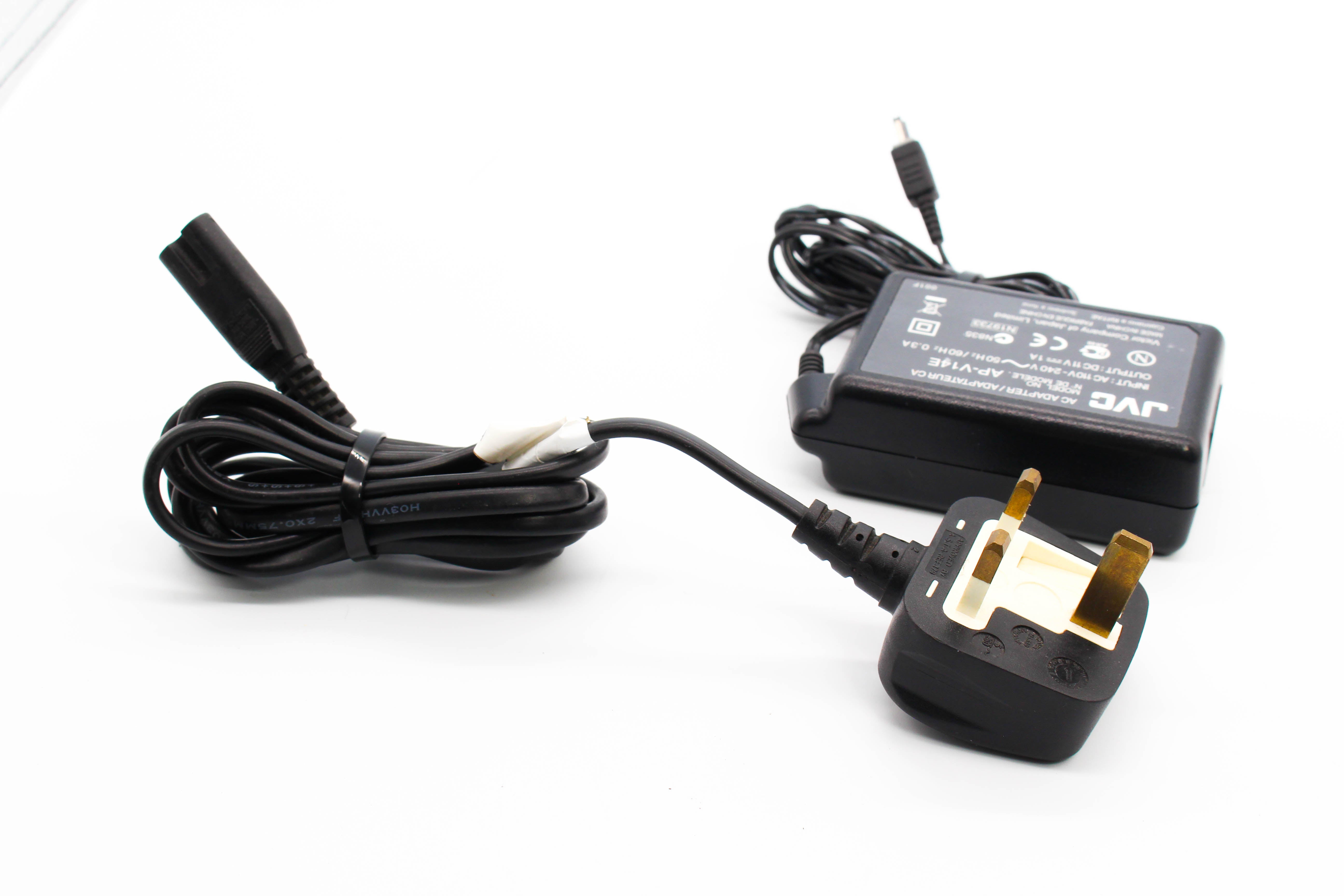 JVC AP-V14E AC Compact Power Adapter Mains Charger For Camcorder Handycam - Tested Excellent