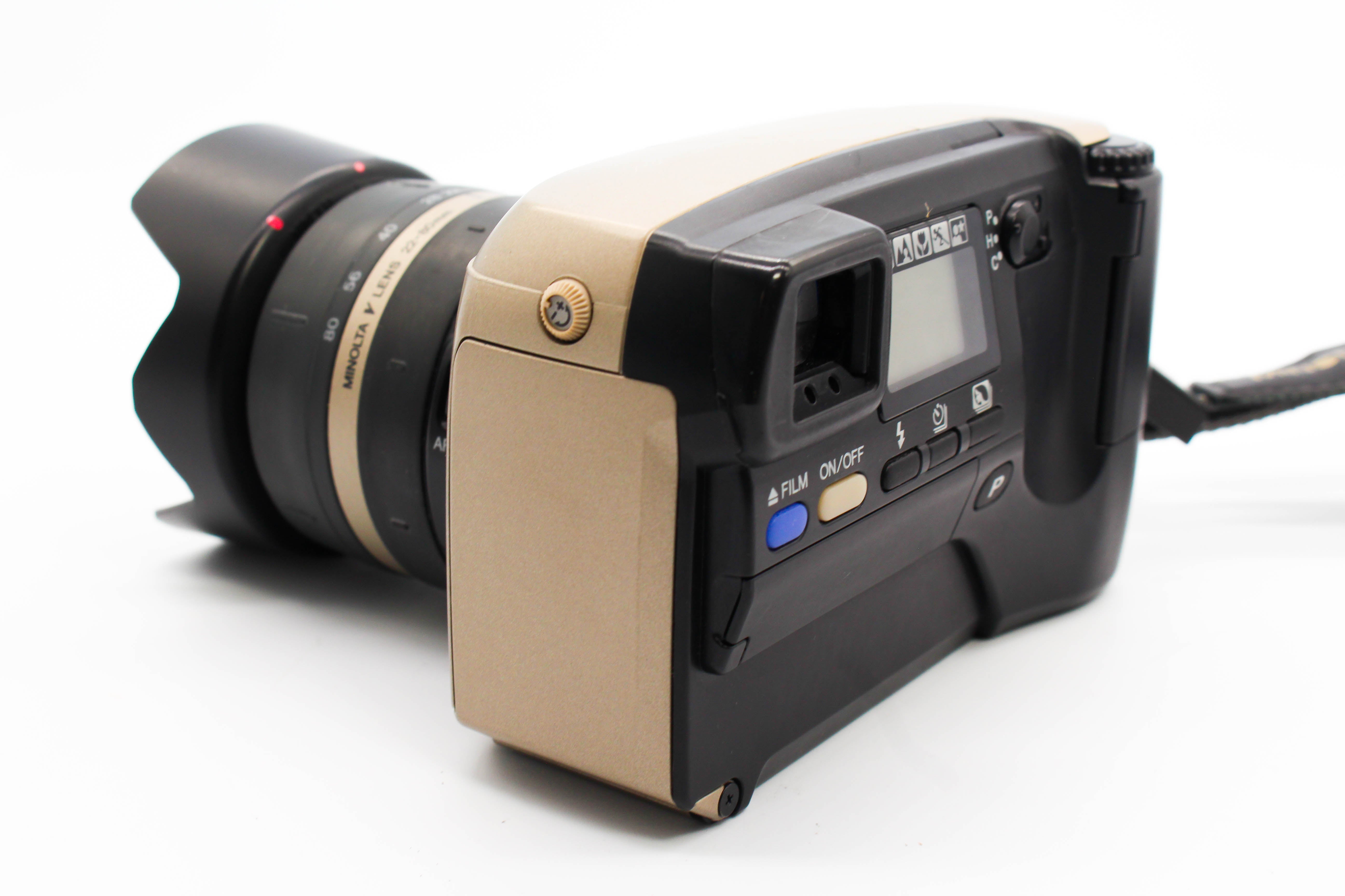 Minolta Vectis S-100 APS Point and Shoot Compact Film Camera With 22-80mm f/4-5.6 Lens - Tested Bundle Excellent