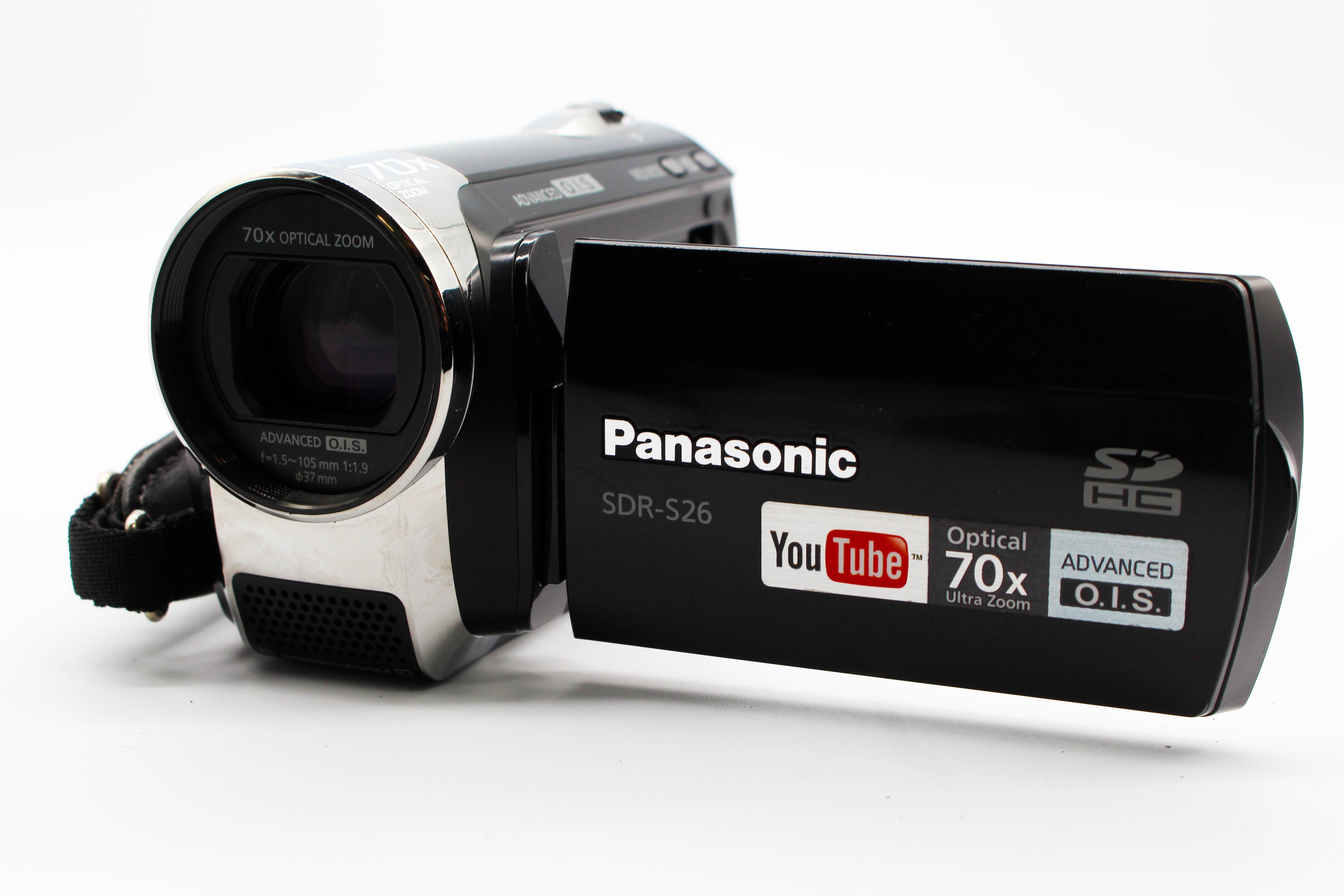 Panasonic SDR-S26 HD SD Card Video Handycam Camcorder Camera - Tested Bundle Excellent