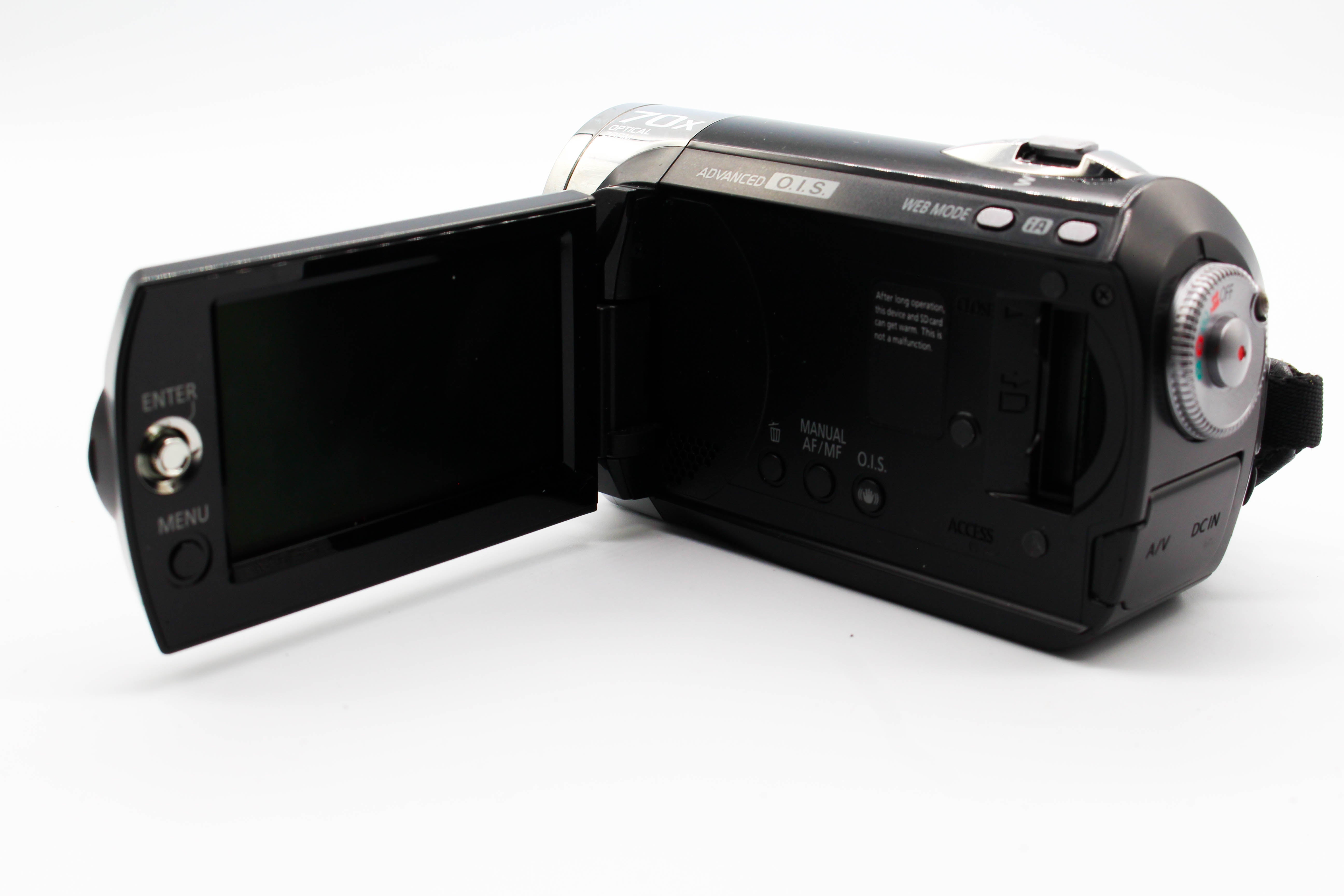 Panasonic SDR-S26 HD SD Card Video Handycam Camcorder Camera - Tested Bundle Excellent