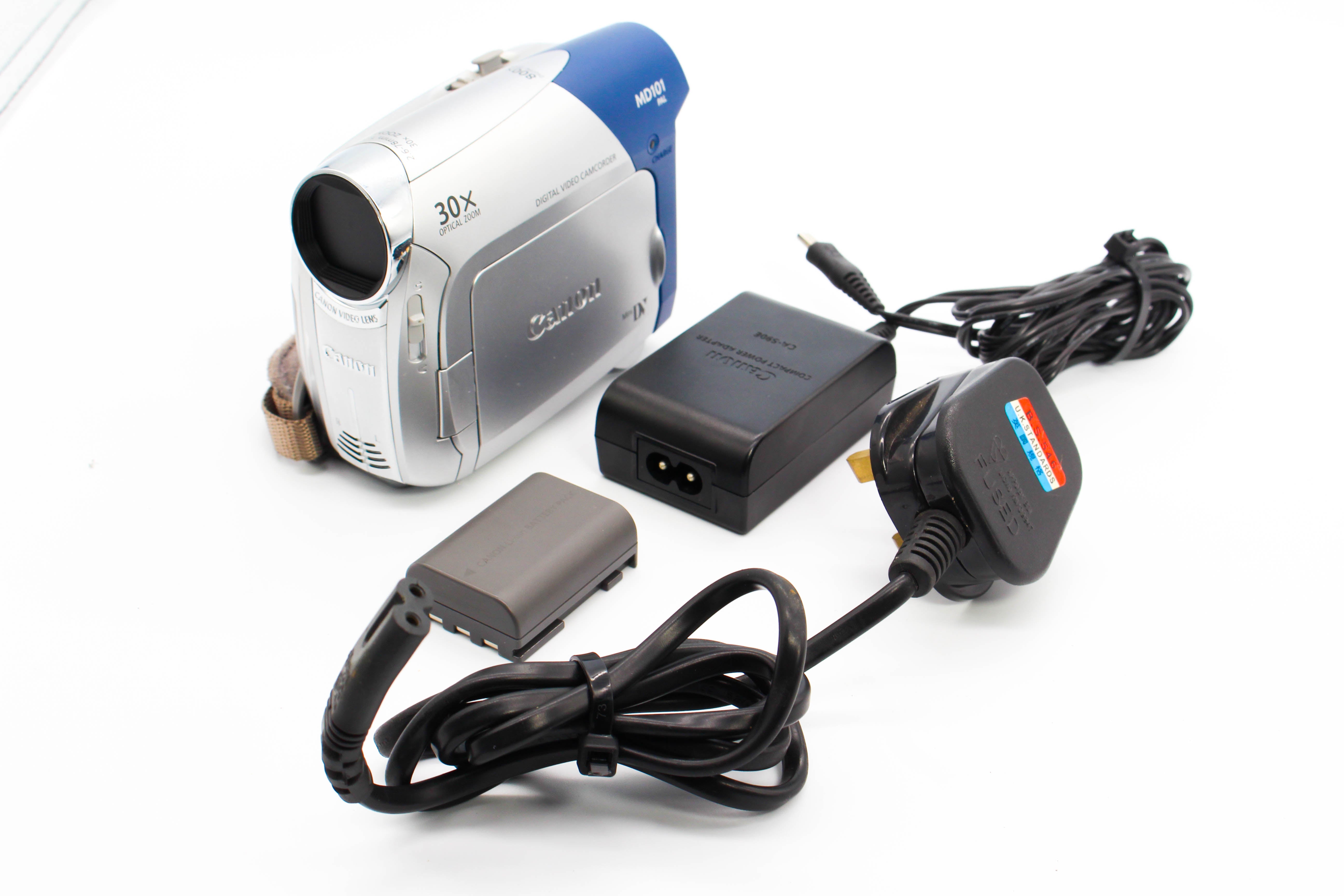 Canon MD101 MiniDVD DVD Digital Video Handycam Camcorder Camera - Tested Bundle Excellent