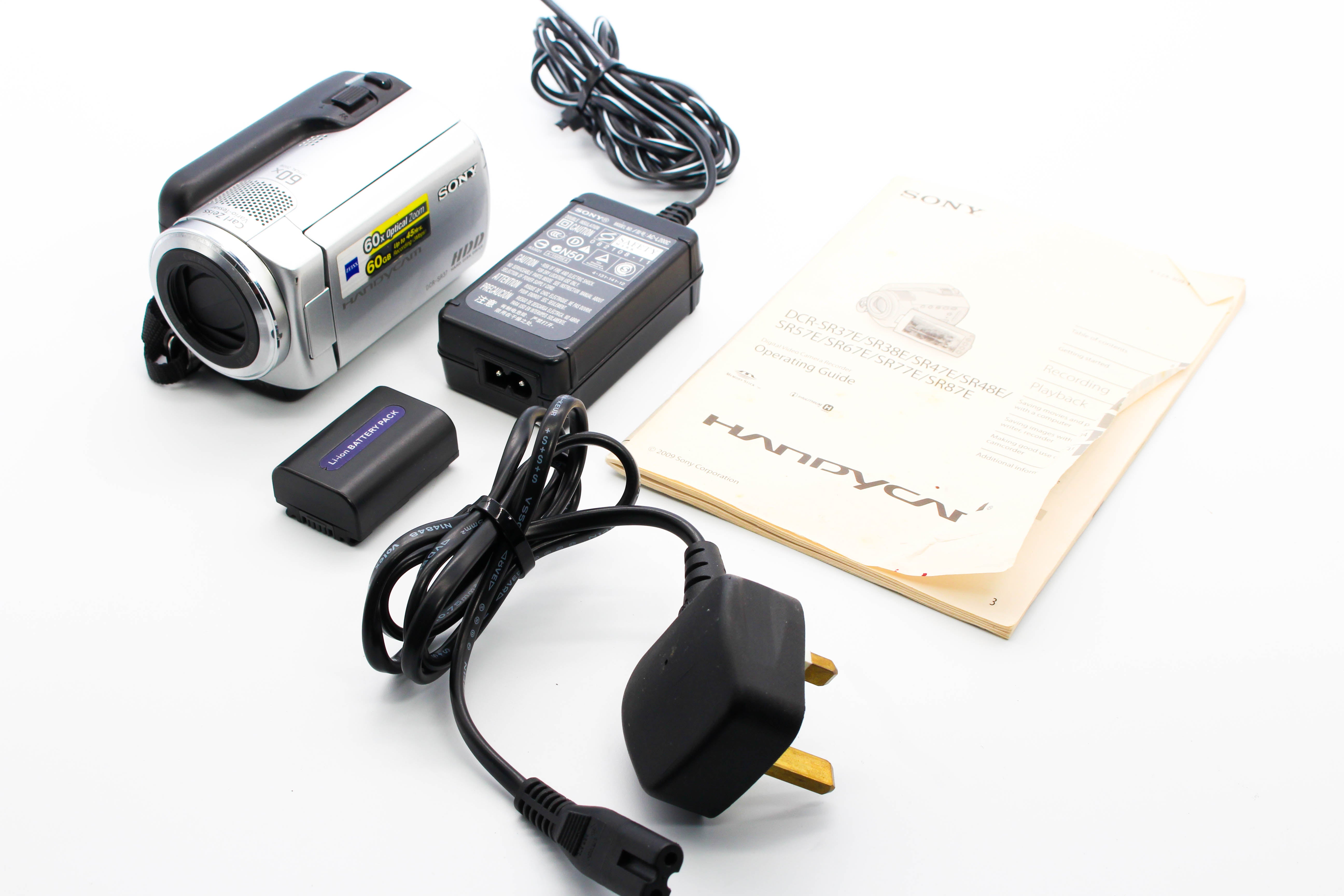 Sony DCR-SR37E HDD HD Digital Video Handycam Camcorder Camera - Tested Bundle Good