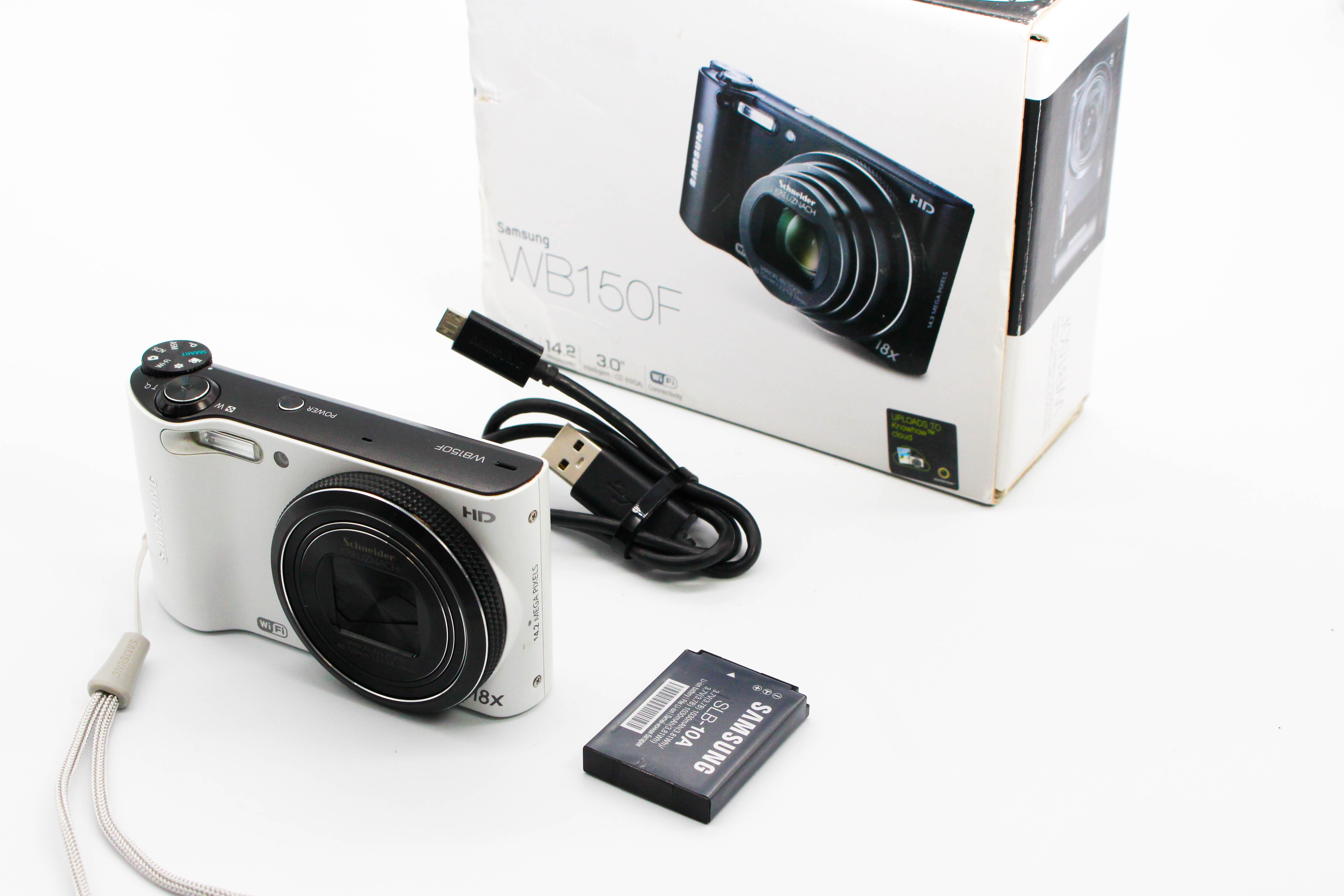Samsung WB150F Compact Digital Photo Video Retro Camera Digicam - Tested Bundle Excellent