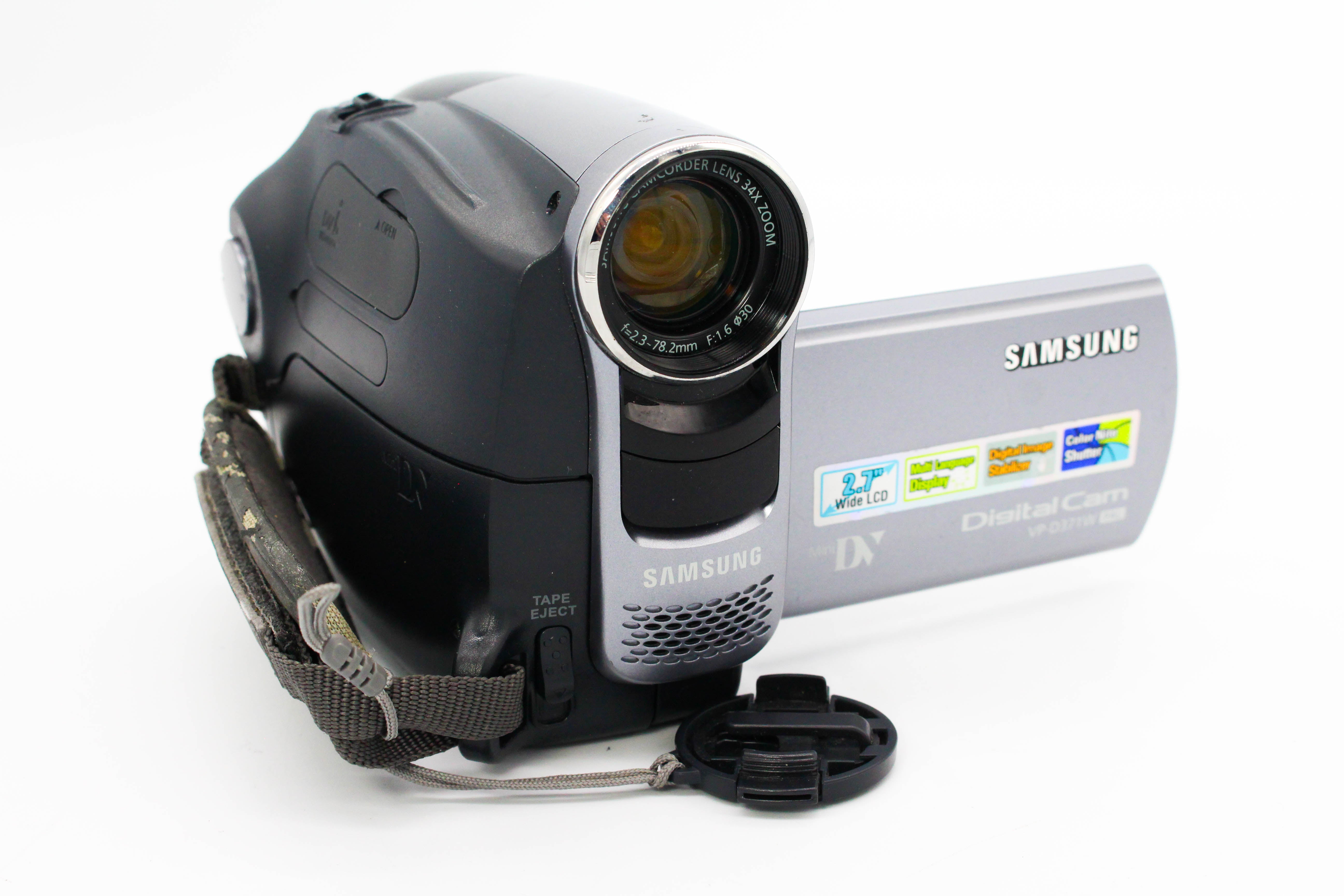 Samsung VP-D371W MiniDV DIgital Video Handycam Camcorder Camera (Read) - Tested Bundle
