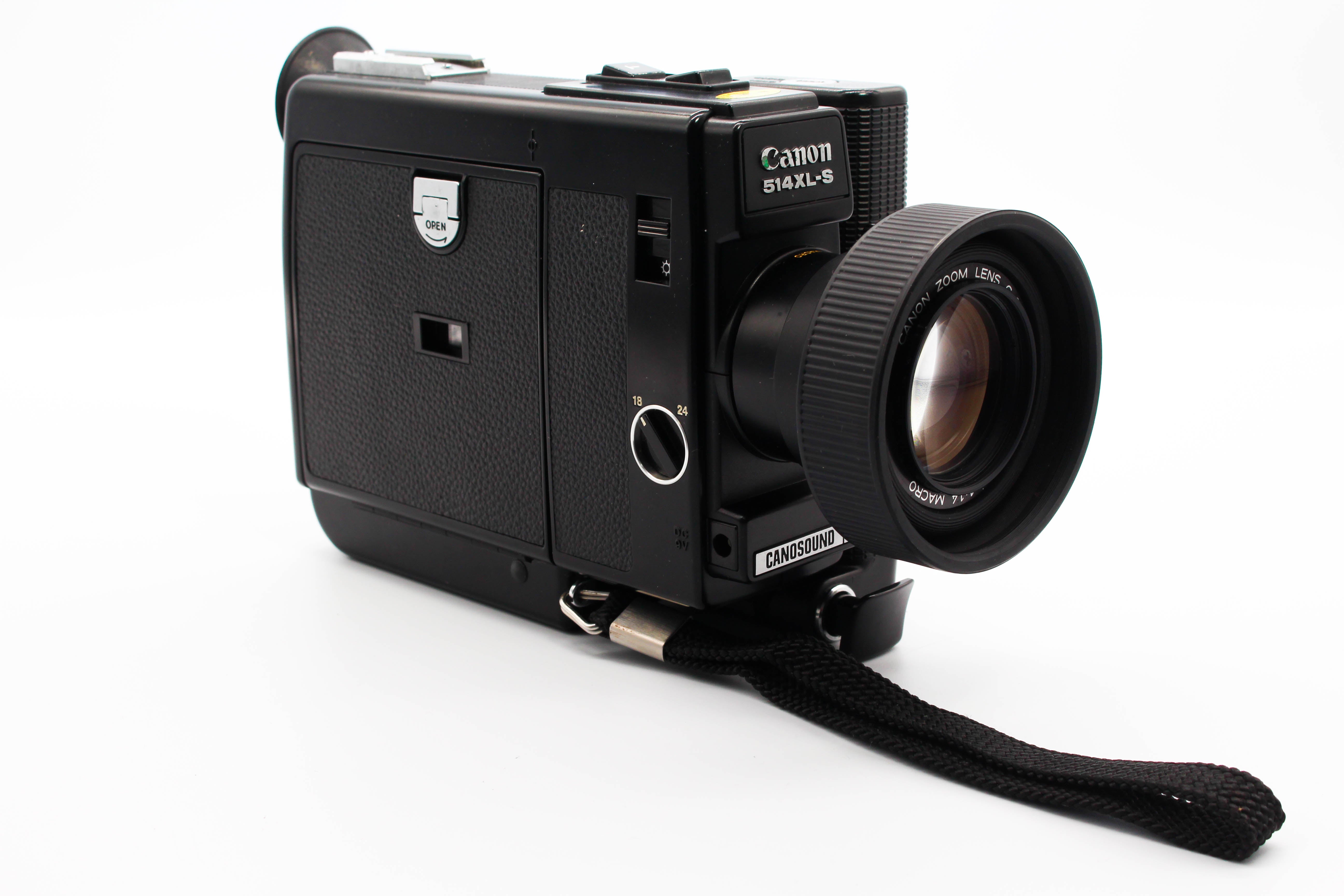 Canon Canosound 514XL-S Super 8 Vintage Cine Colour Film Movie Camera with 9-45mm f/1.4 Macro Canon Zoom Lens - Tested Bundle Excellent