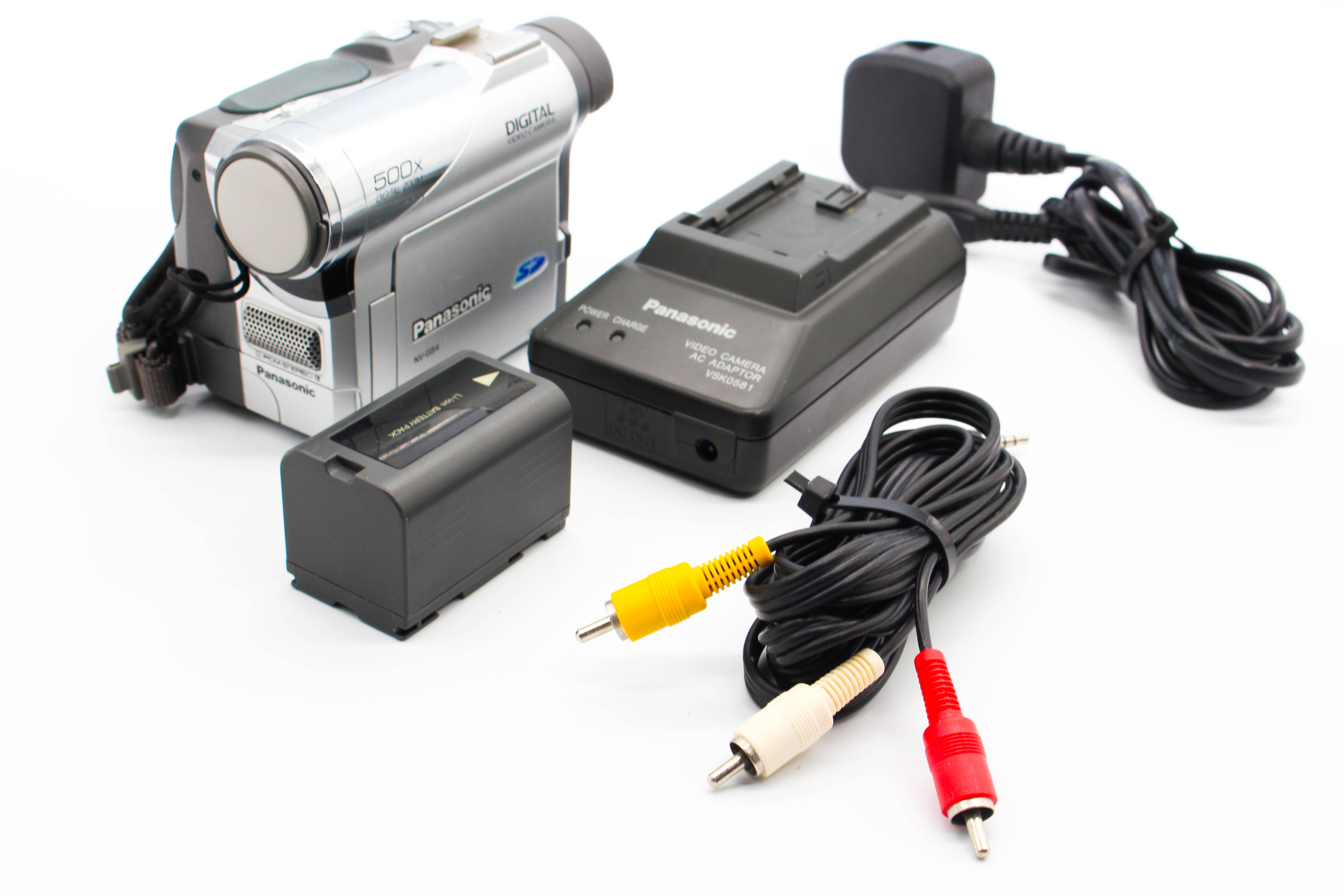 Panasonic NV-GS4B MiniDV Video Handycam Camcorder Camera (Read) - Tested Bundle