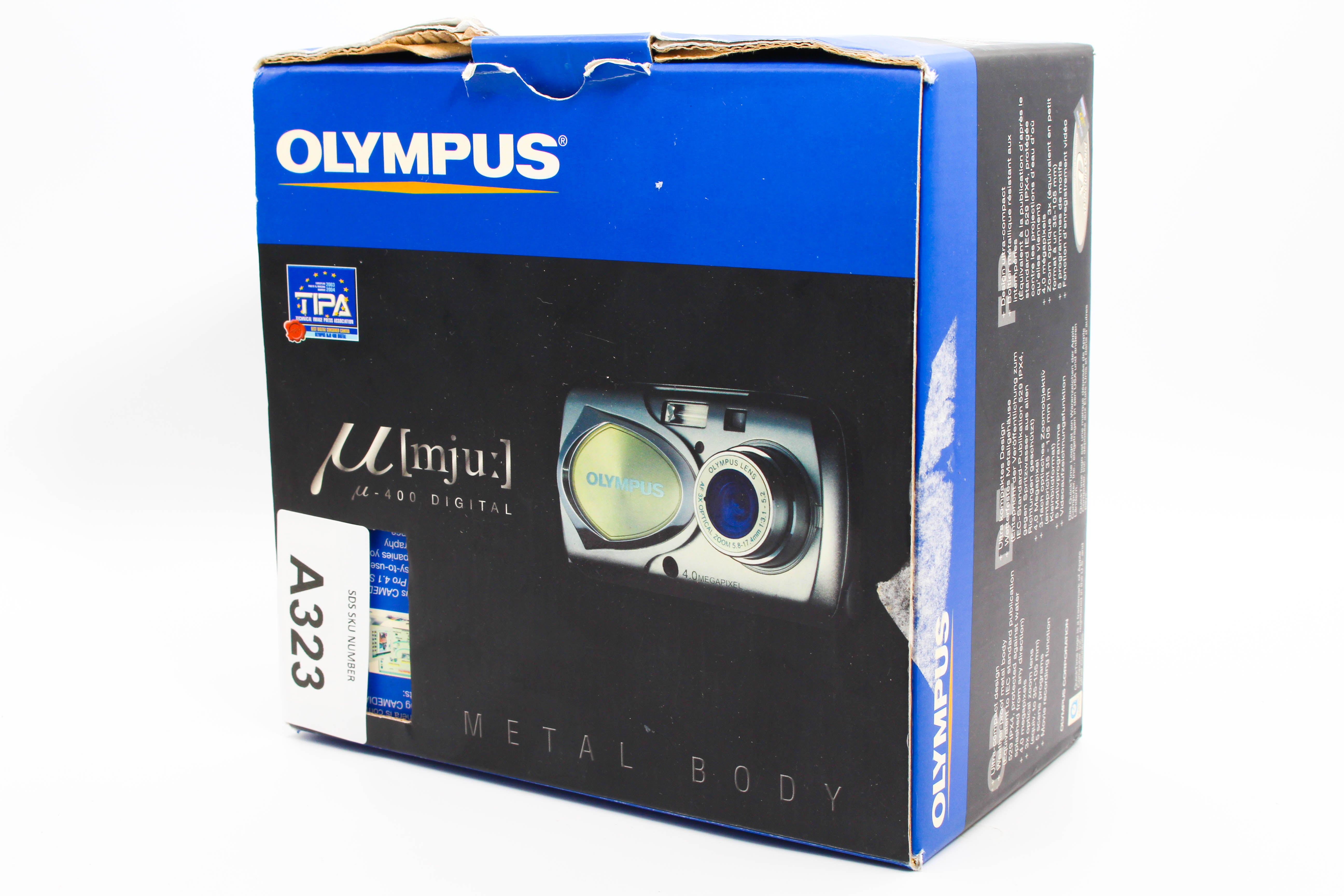 Olympus Camedia µ mju 400 Digital Retro Photo Digital Camera Digicam - Tested Bundle