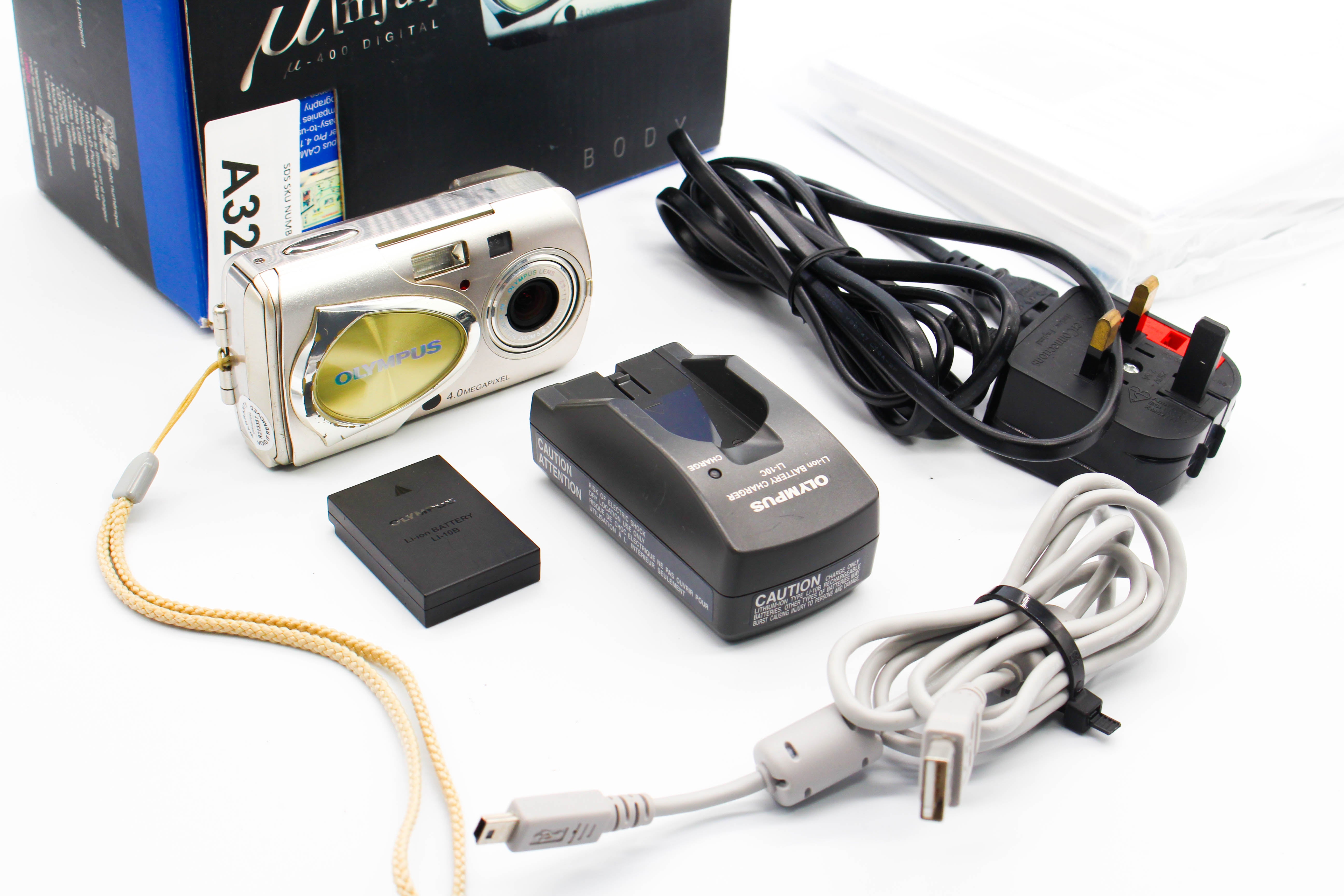 Olympus Camedia µ mju 400 Digital Retro Photo Digital Camera Digicam - Tested Bundle
