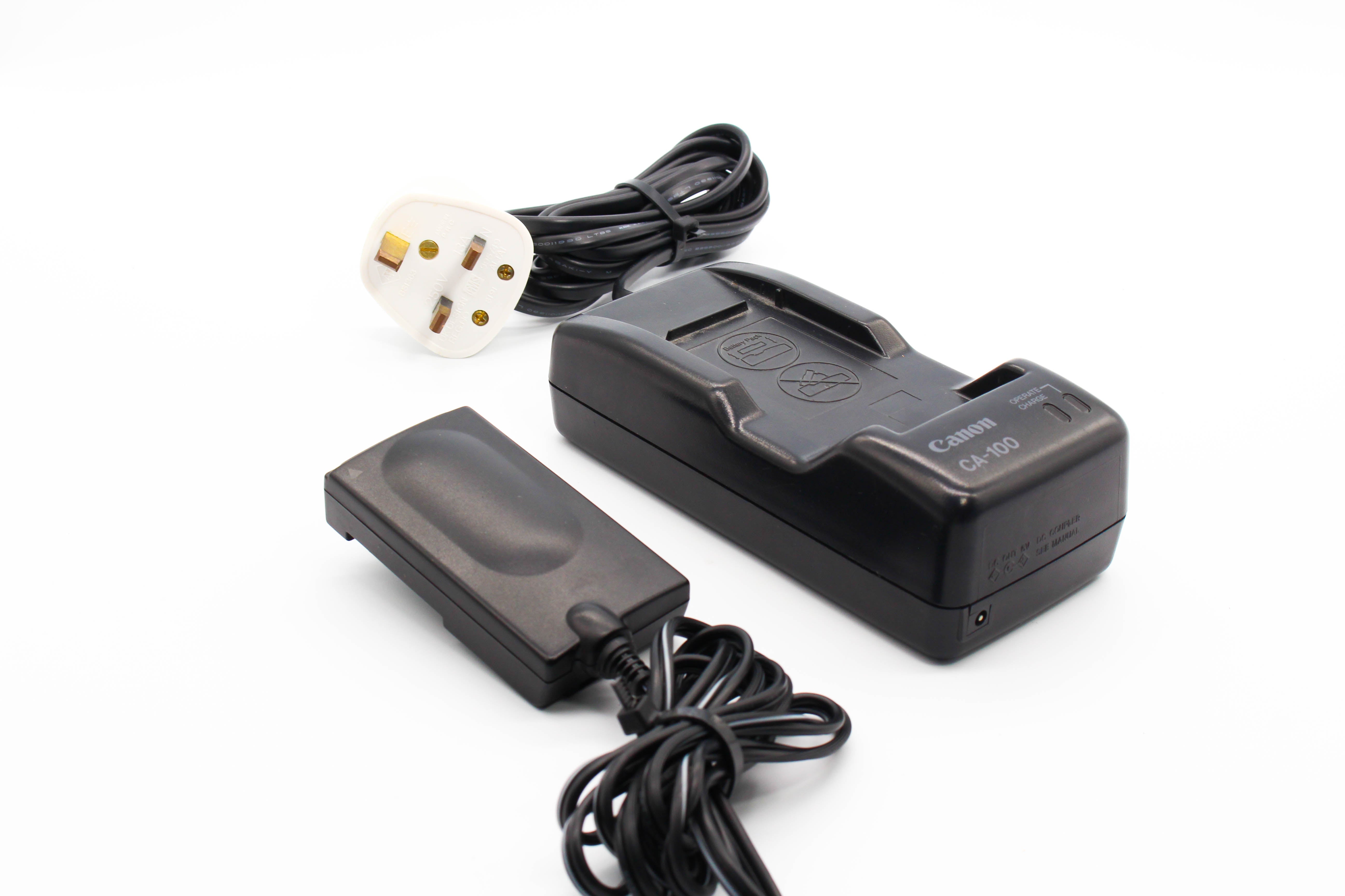 Canon CA-100 AC Adaptor Mains Charger with DC-100 Dummy Battery For Camcorder Handycam - Tested Bundle Excellent