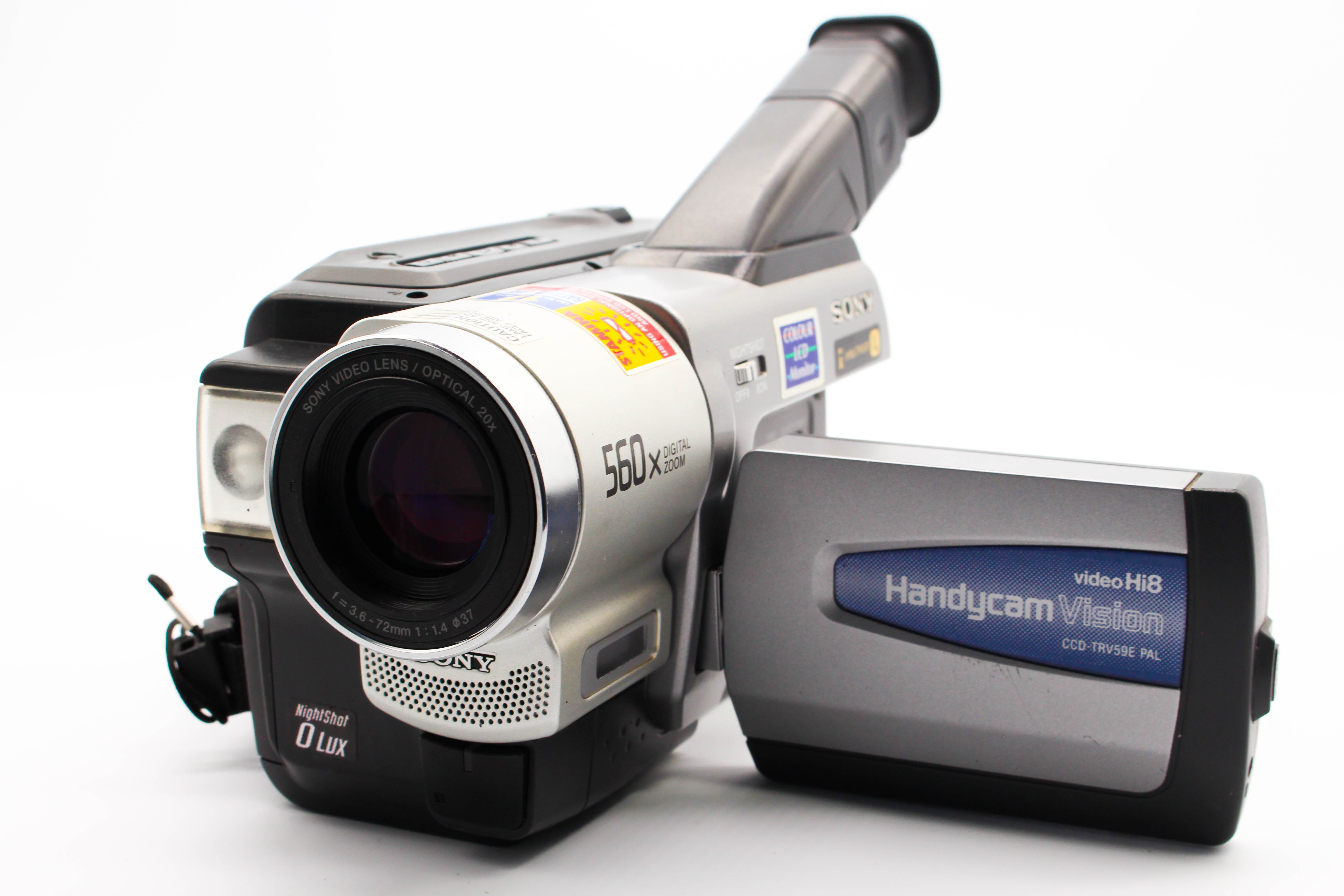 Sony CCD-TRV59E Hi8 8mm Handycam Camera Analog Video Camcorder - Tested Bundle