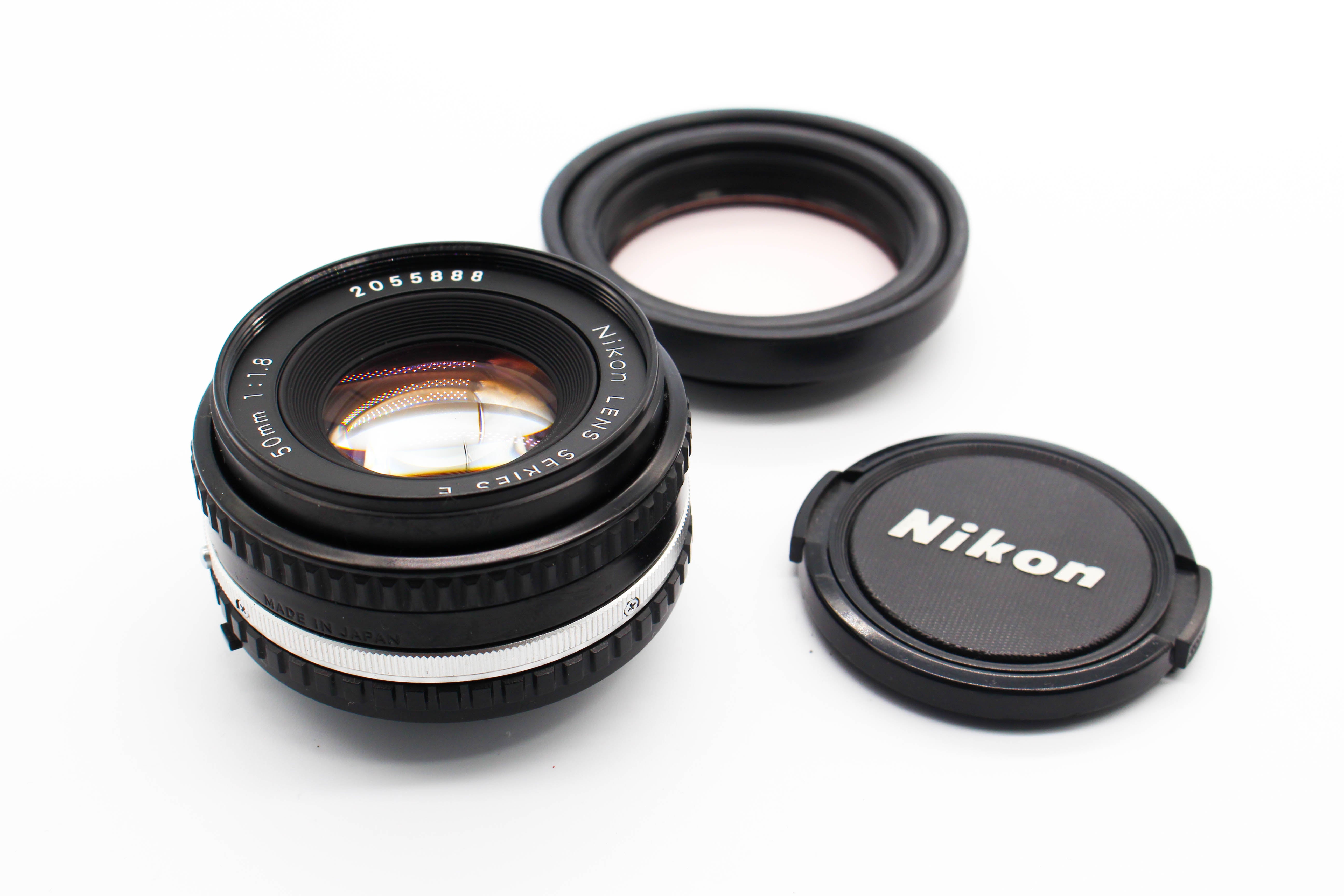 Nikon Series E 50mm f/1.8 AI-S Mount Prime Pancake Lens - Tested Bundle