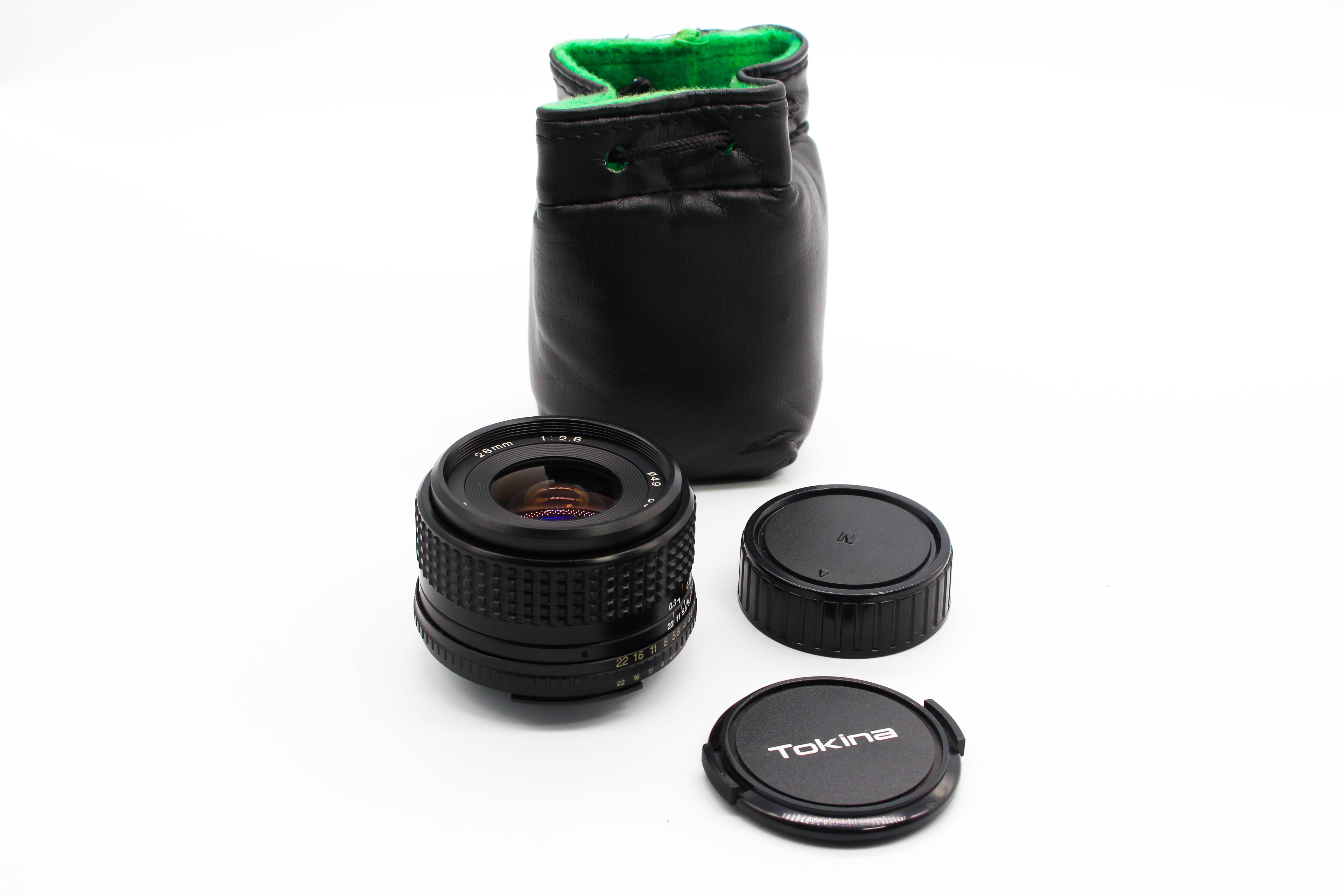 Tokina 28mm f/2.8 Nikon AI-S Mount Wide Angle Lens 49mm Filter - Tested Excellent