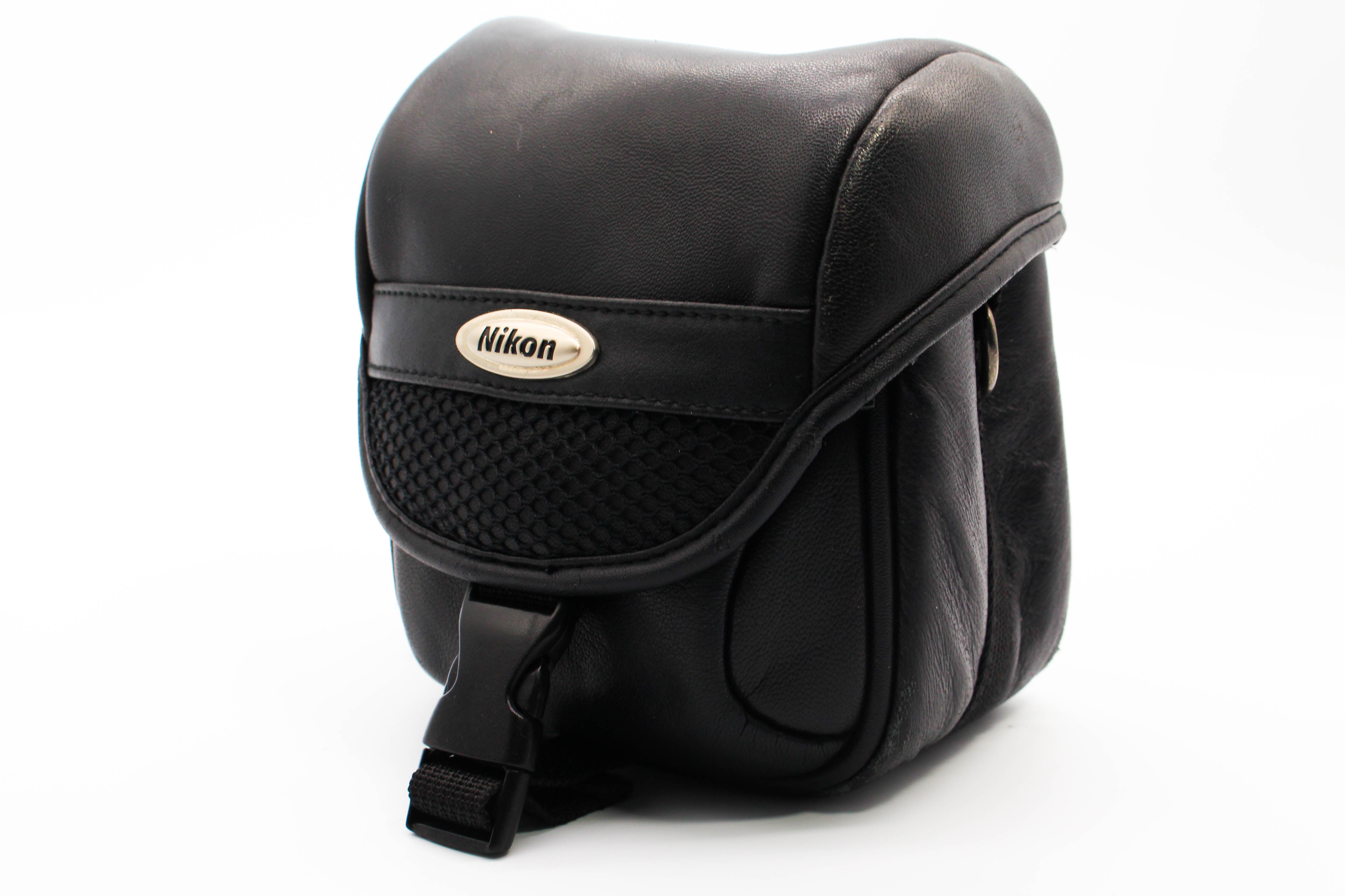 Nikon Genuine Leather Soft Camera Carry Pouch For Handycam Camcorder DSLR - Excellent