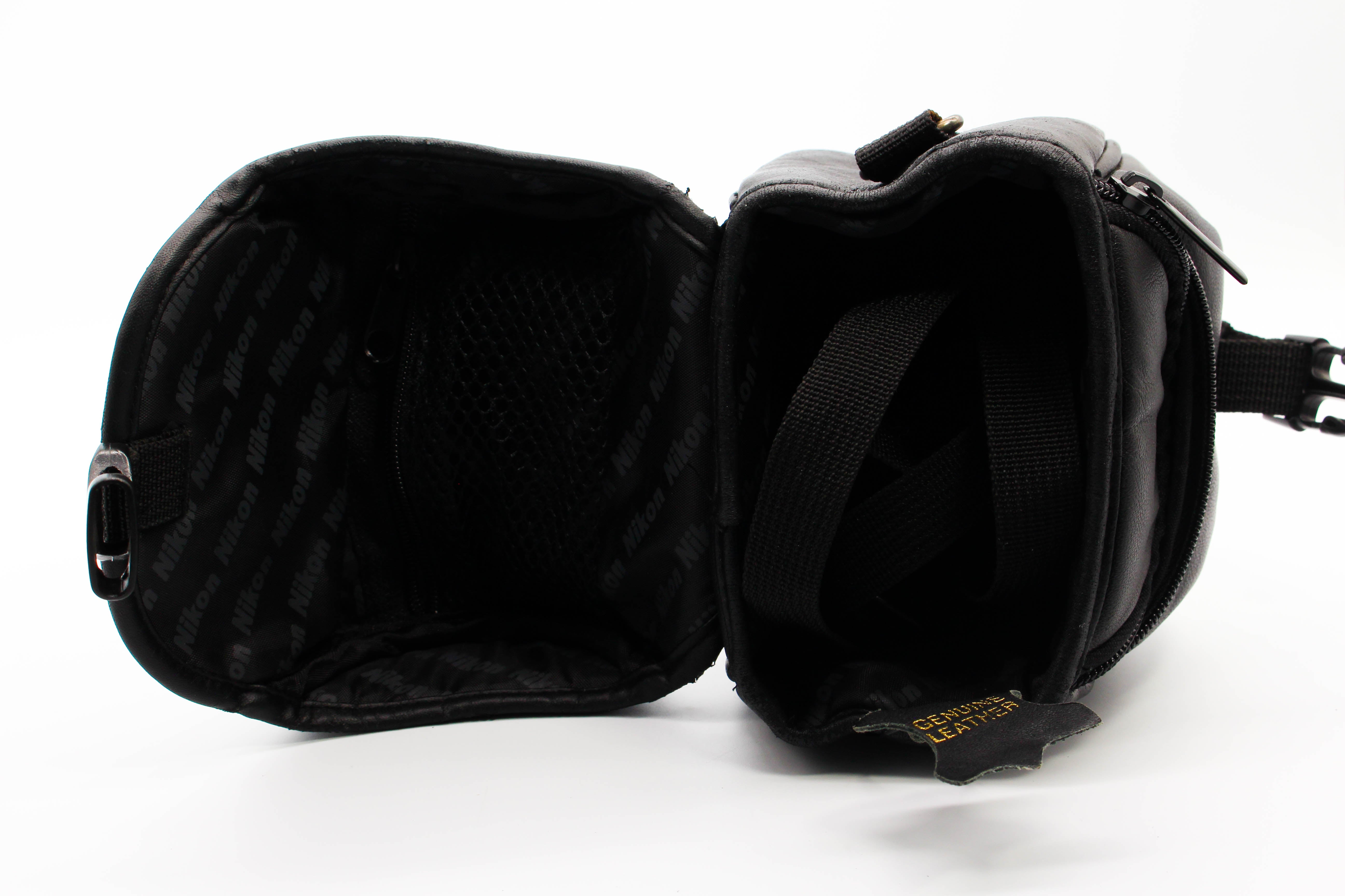 Nikon Genuine Leather Soft Camera Carry Pouch For Handycam Camcorder DSLR - Excellent