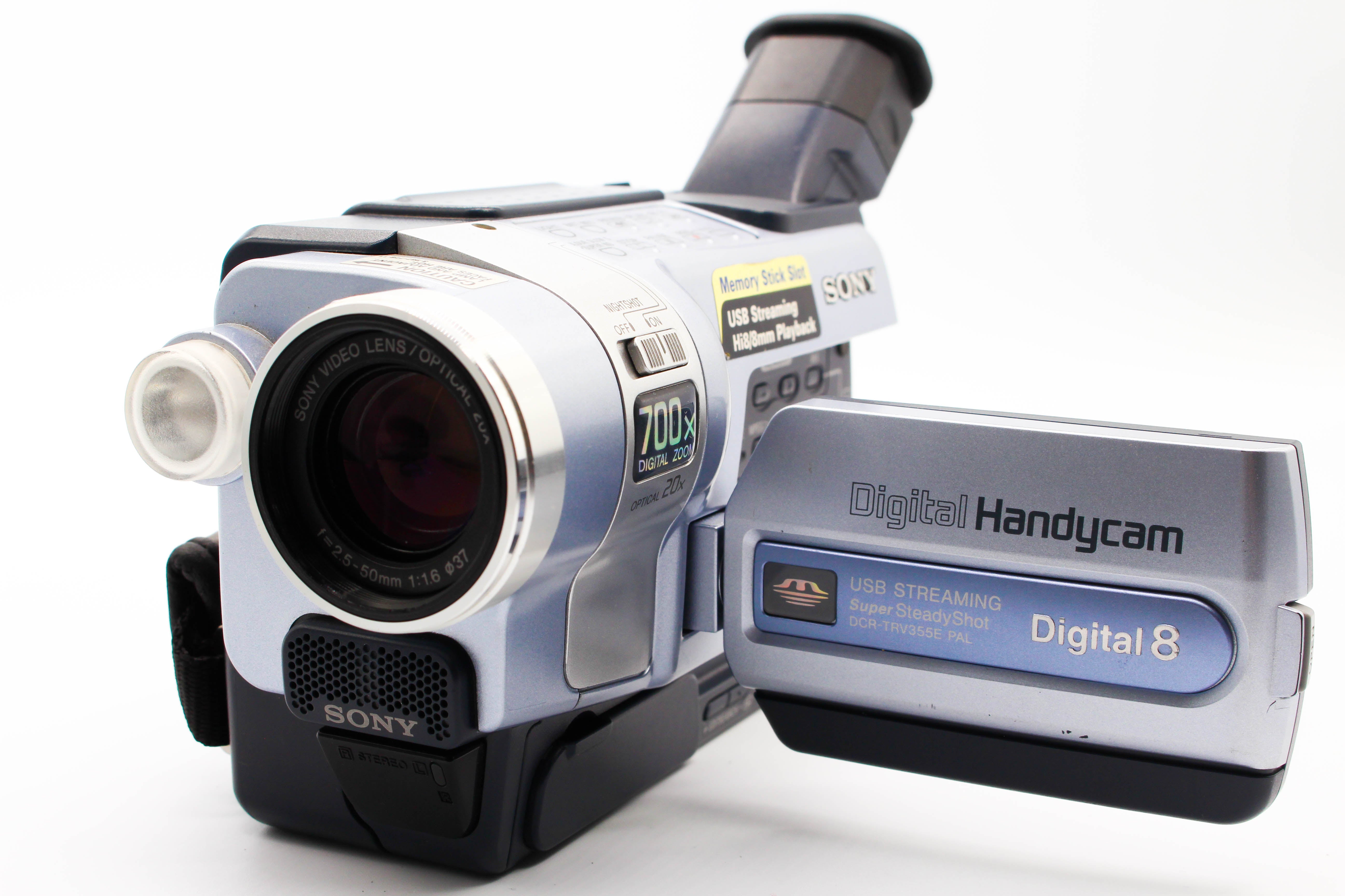 Sony DCR-TRV355E Digital8 8mm Handycam Digital Video Camcorder - Tested Bundle Excellent