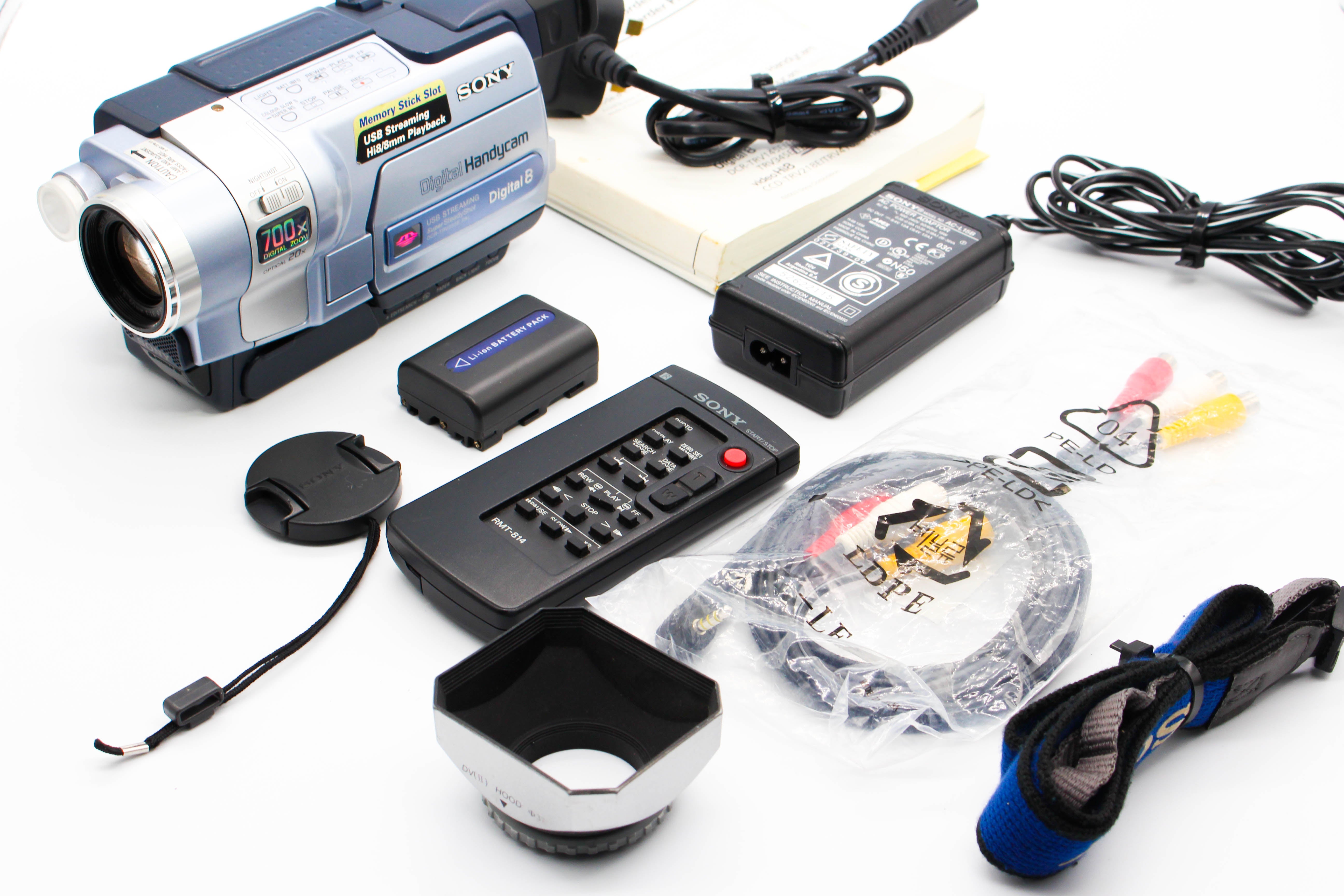Sony DCR-TRV355E Digital8 8mm Handycam Digital Video Camcorder - Tested Bundle Excellent