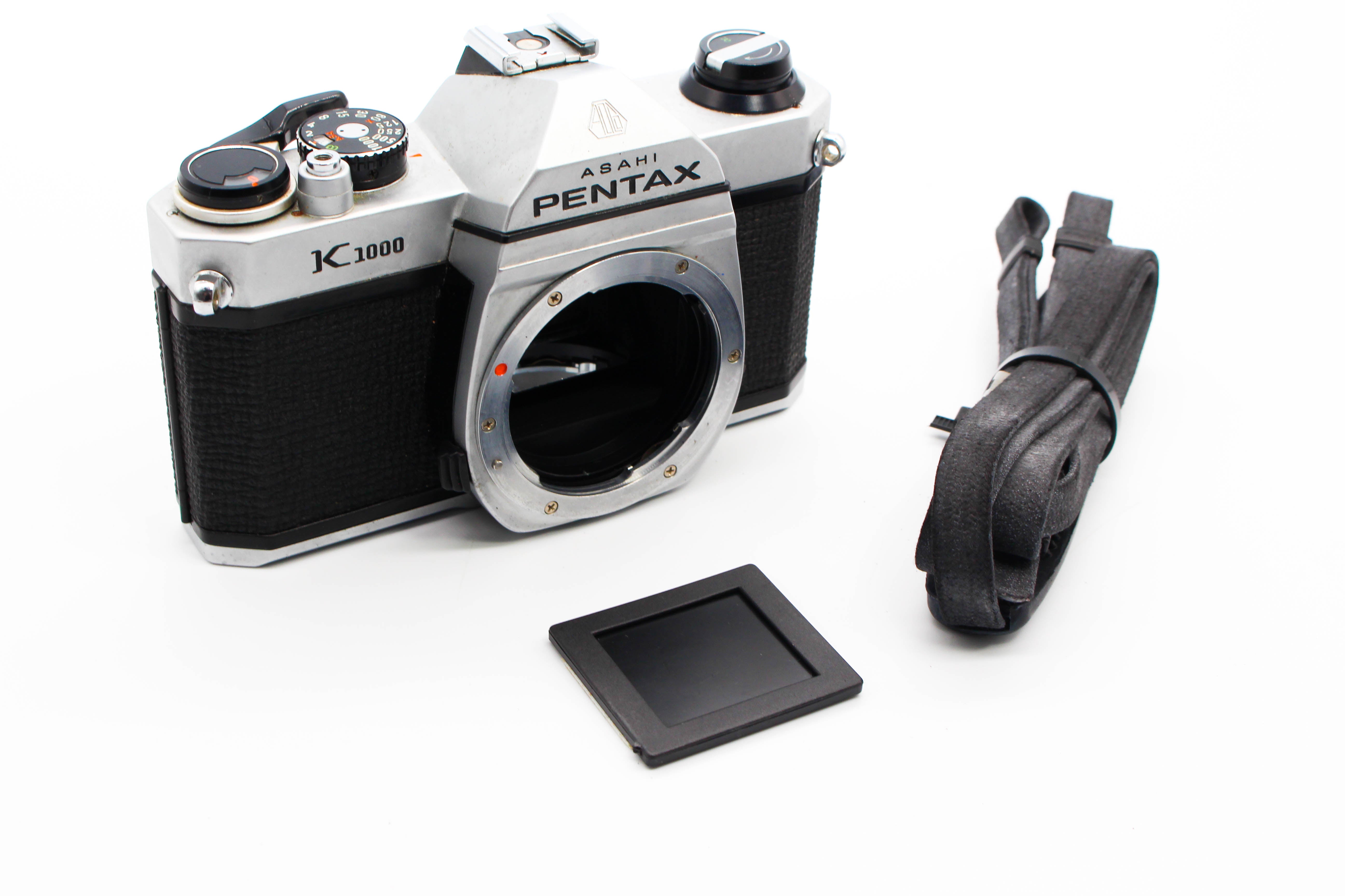 Pentax Asahi K1000 SLR 35mm Film Camera Body Only - Tested Bundle Good