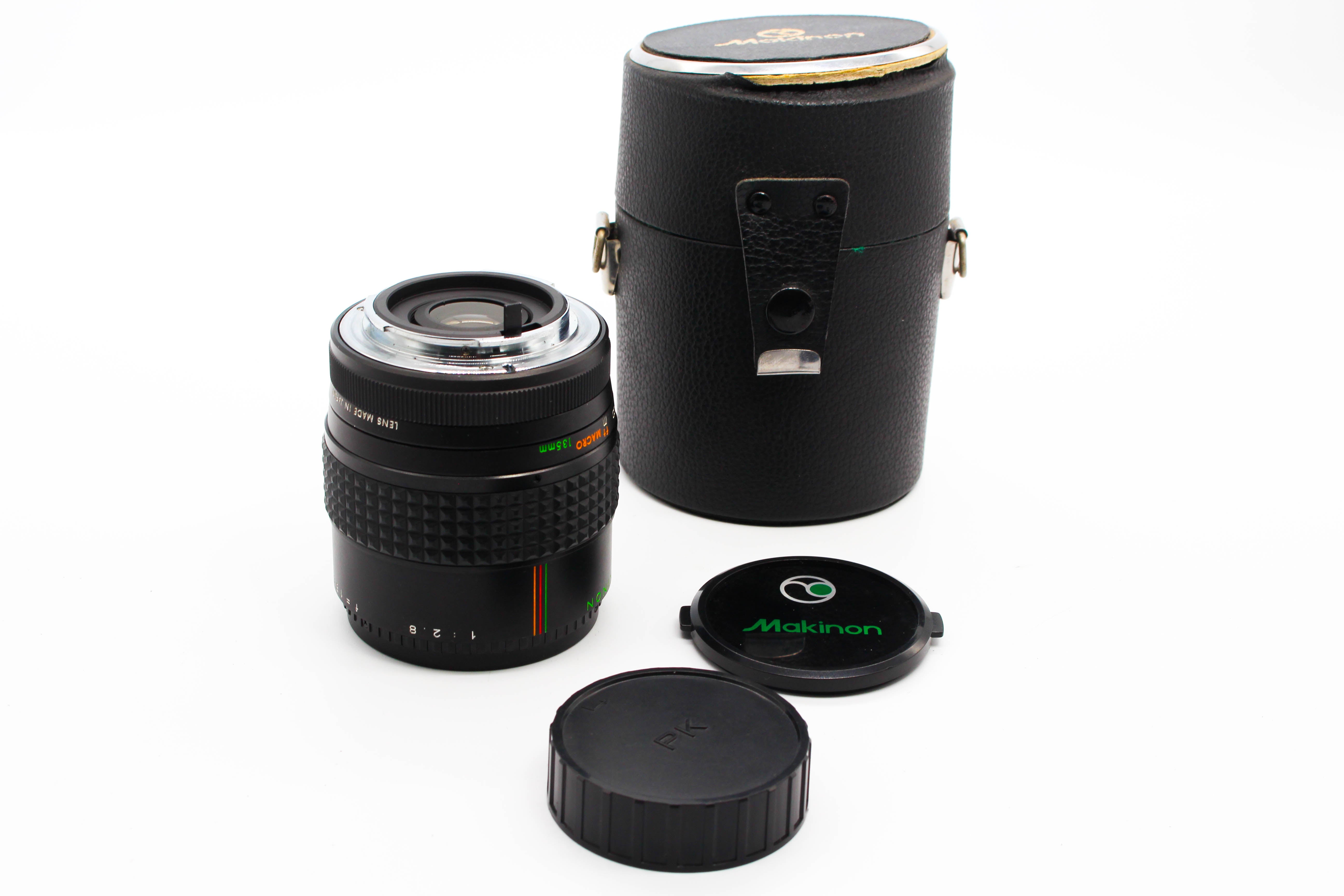 Makinon MC 135mm f/2.8 Pentax PK Mount Telephoto Lens 55mm Filter - Tested Excellent