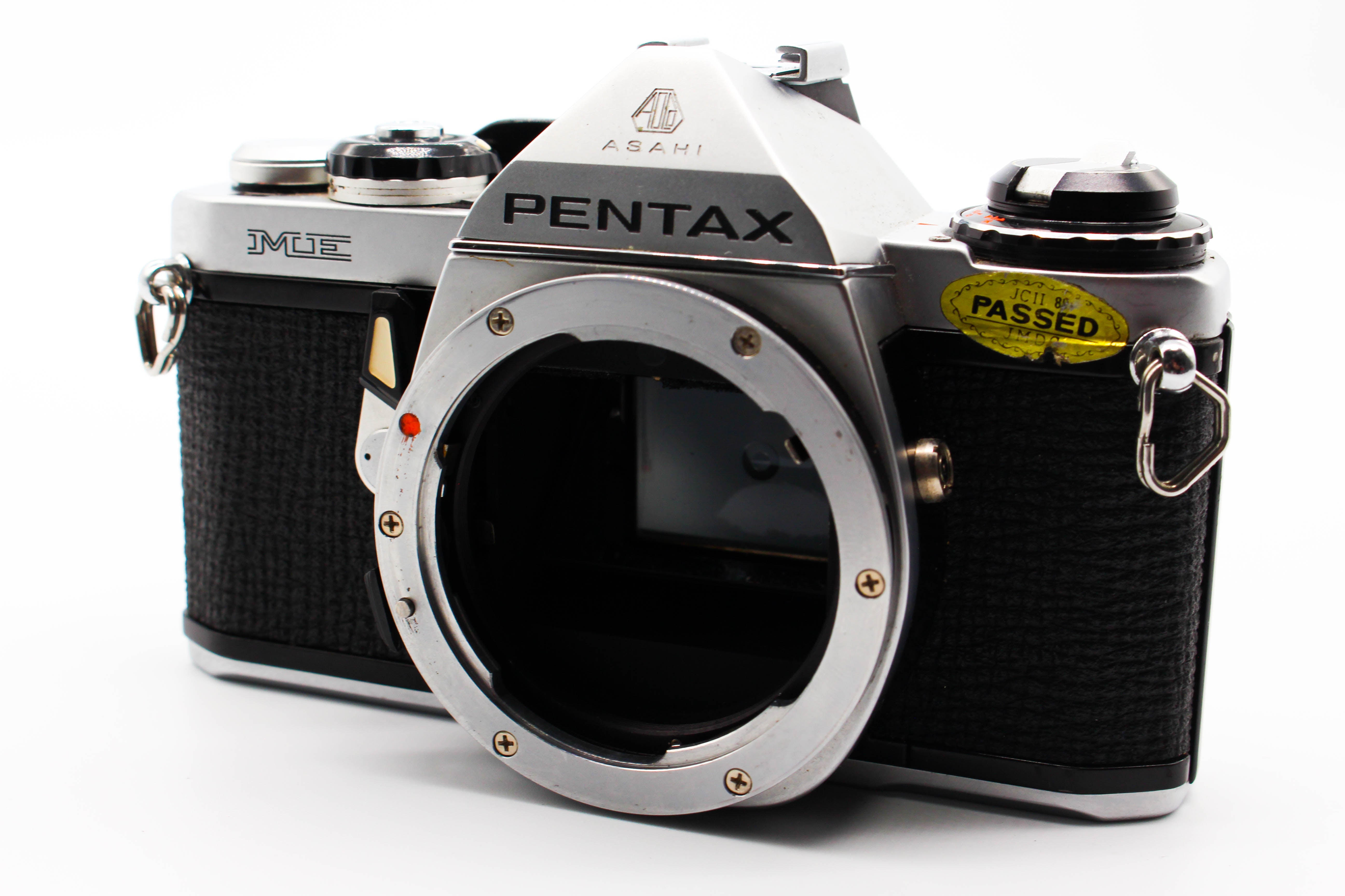 Pentax ME SLR 35mm Film Camera Silver Body Only - Tested Bundle Good